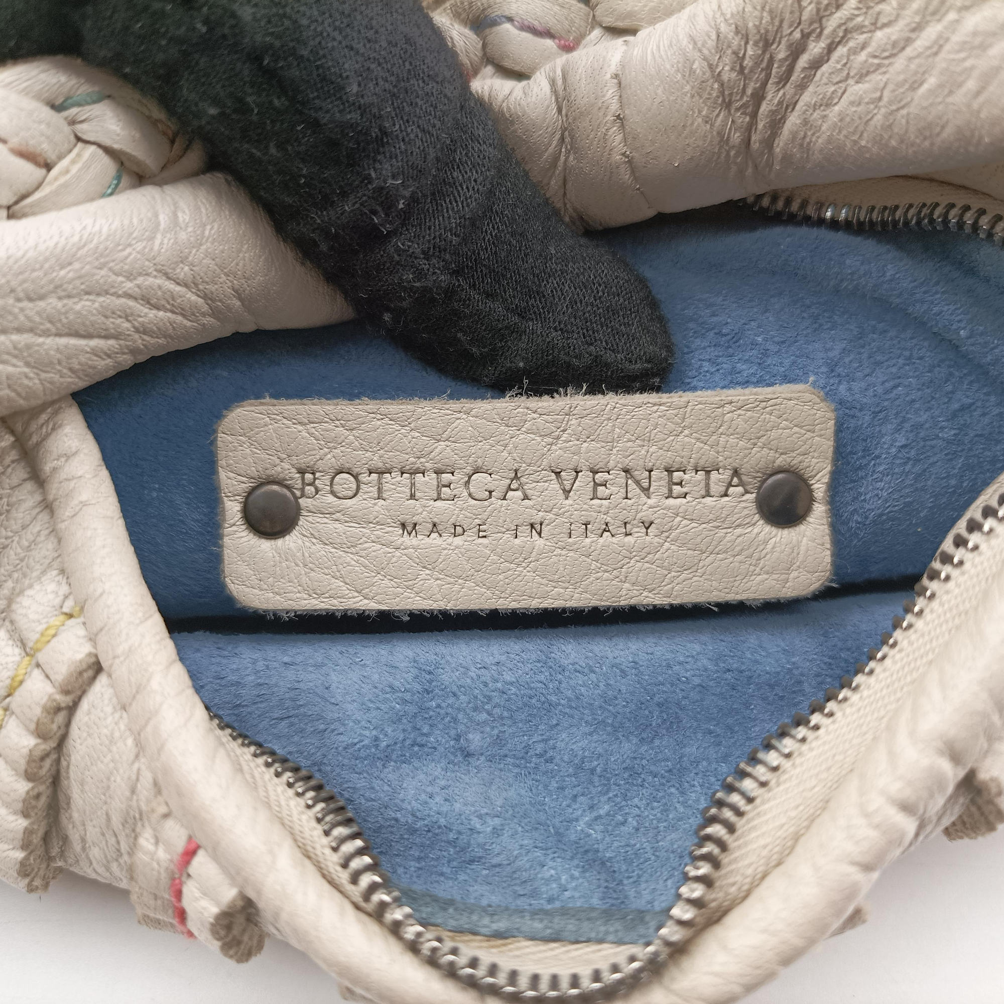 Pre-owned Bottega Veneta Mini Dune Veneta Hobo Grey leather  handbag | stylenewstar