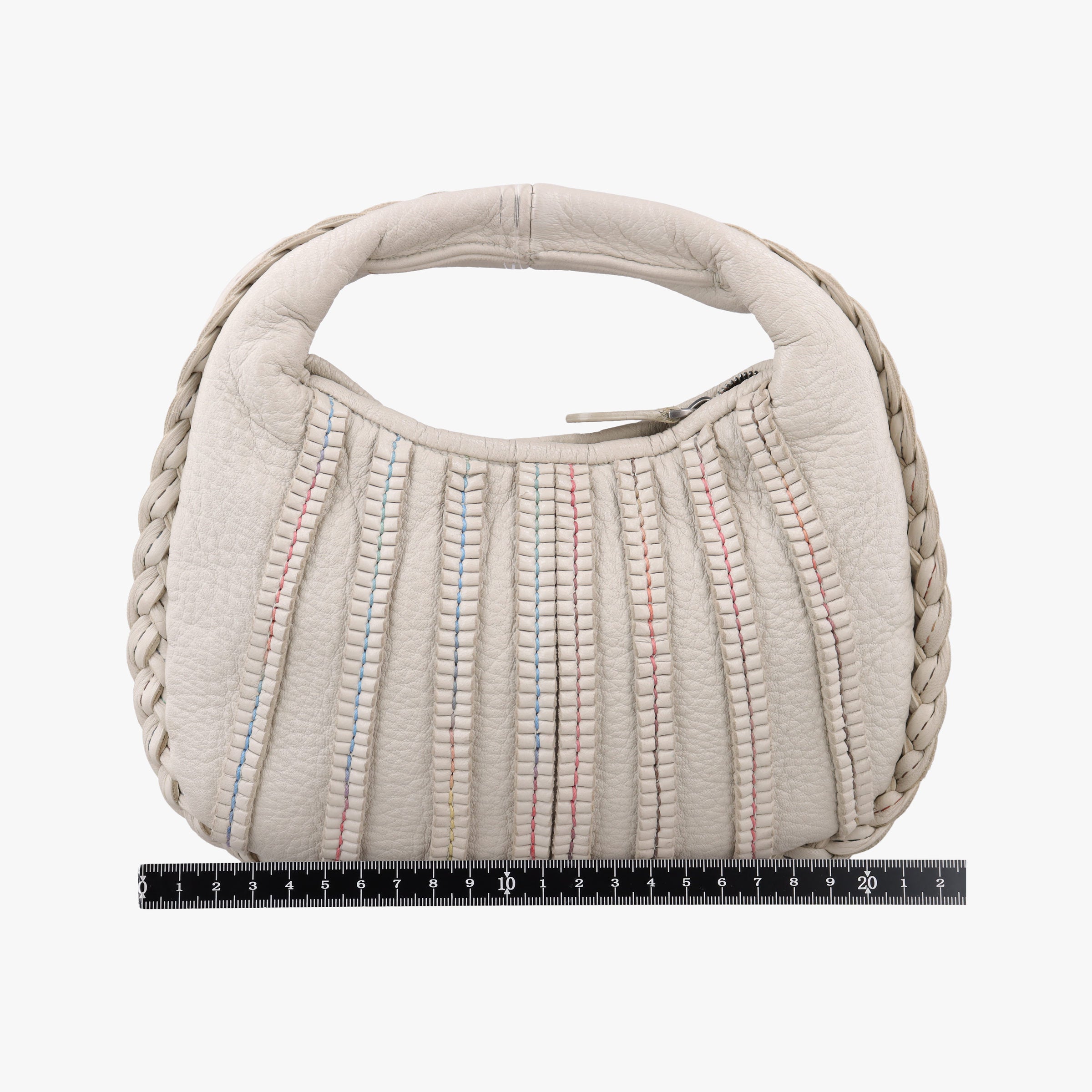 Pre-owned Bottega Veneta Mini Dune Veneta Hobo Grey leather  handbag | stylenewstar