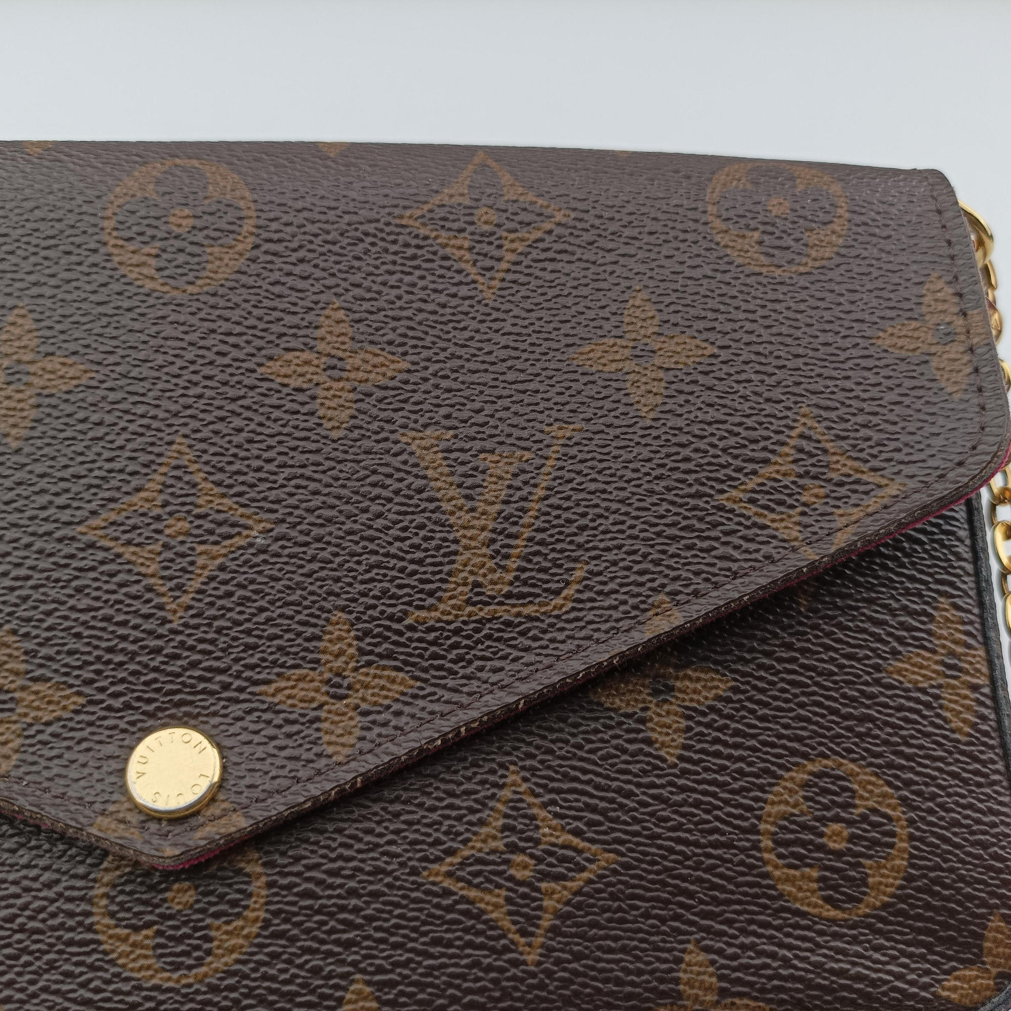 Vintage Louis Vuitton Pochette Felicie Brown Monogram Canvas M61276 shoulderbag | stylenewstar