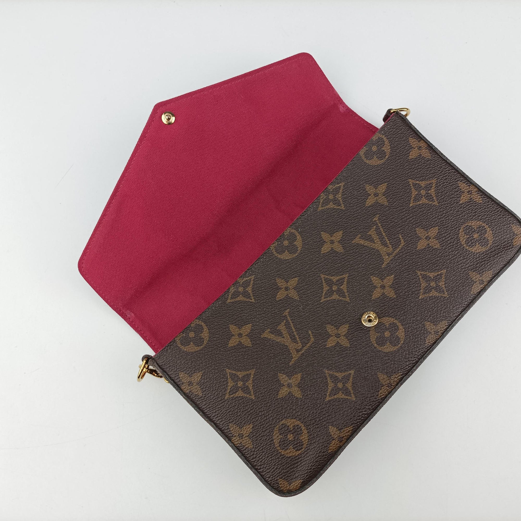 Vintage Louis Vuitton Pochette Felicie Brown Monogram Canvas M61276 shoulderbag | stylenewstar