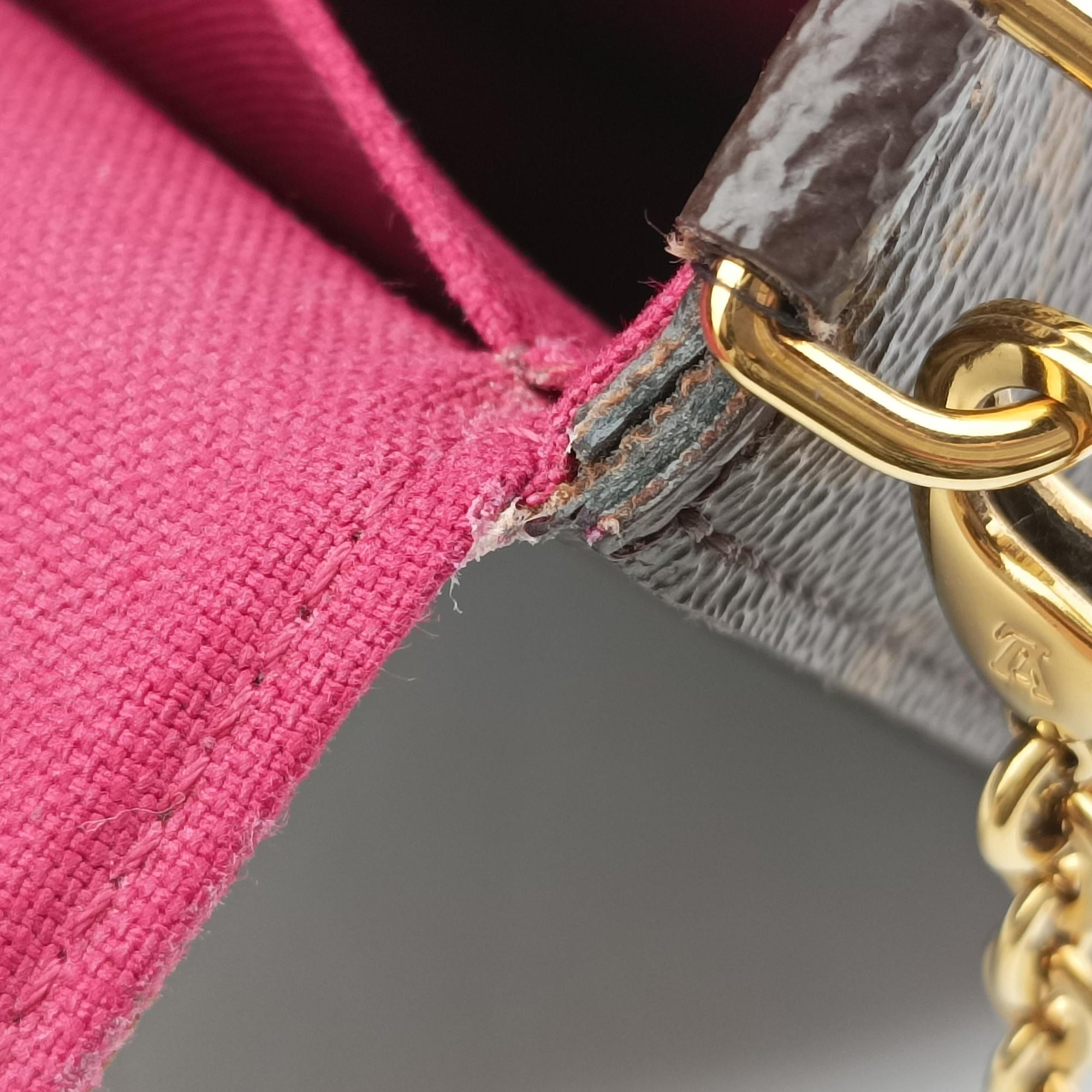 Vintage Louis Vuitton Pochette Felicie Brown Monogram Canvas M61276 shoulderbag | stylenewstar