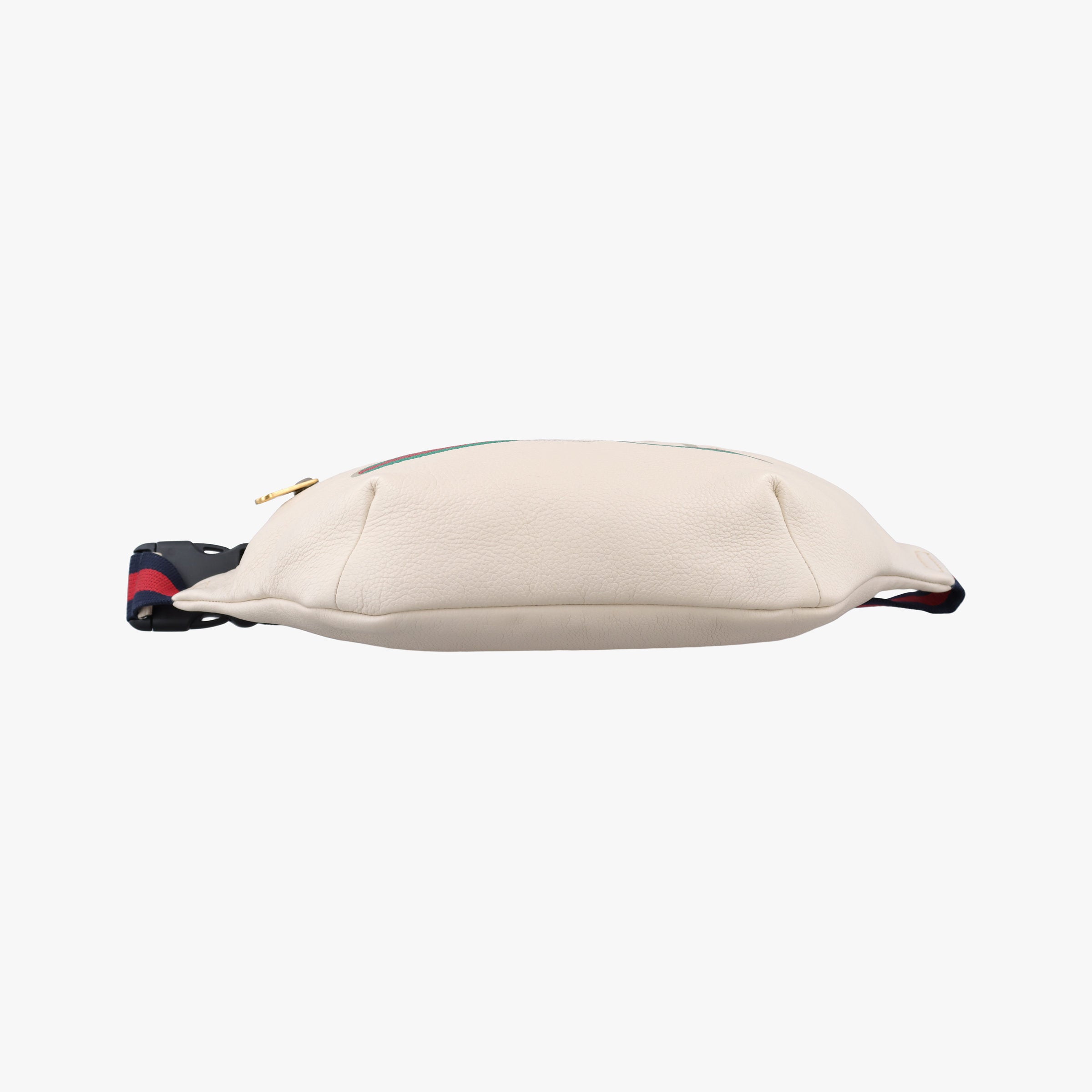 Pre-owned Gucci Print White Leather 530412 bum bag/waist bag | stylenewstar