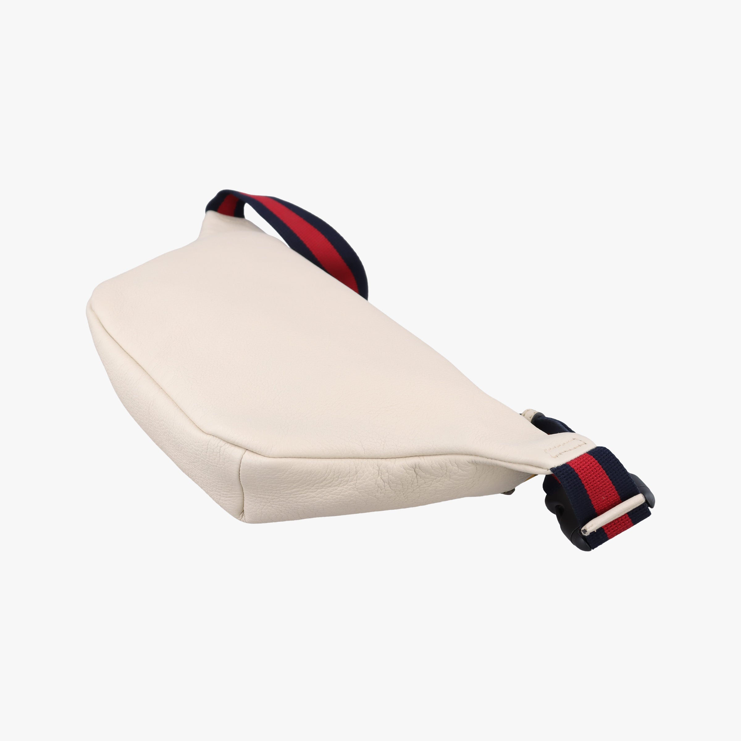 Pre-owned Gucci Print White Leather 530412 bum bag/waist bag | stylenewstar