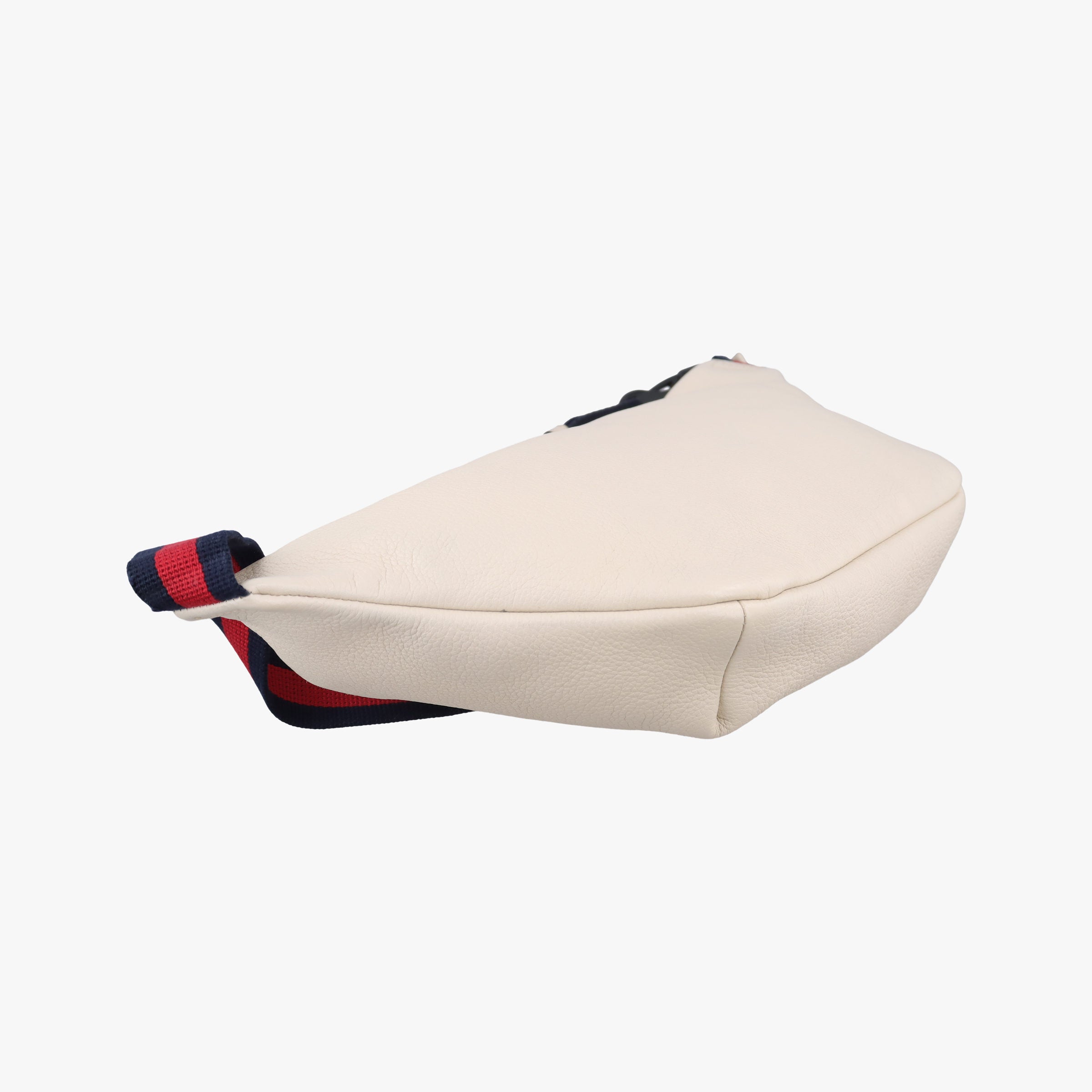 Pre-owned Gucci Print White Leather 530412 bum bag/waist bag | stylenewstar