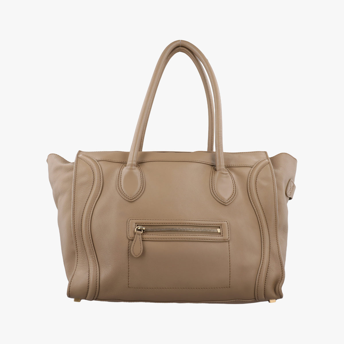 Vintage Celine luggage shopper Brown Leather  handbag | stylenewstar