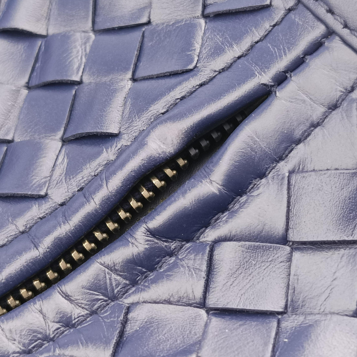 Pre-owned Bottega Veneta Intrecciato Purple lambskin  handbag | stylenewstar