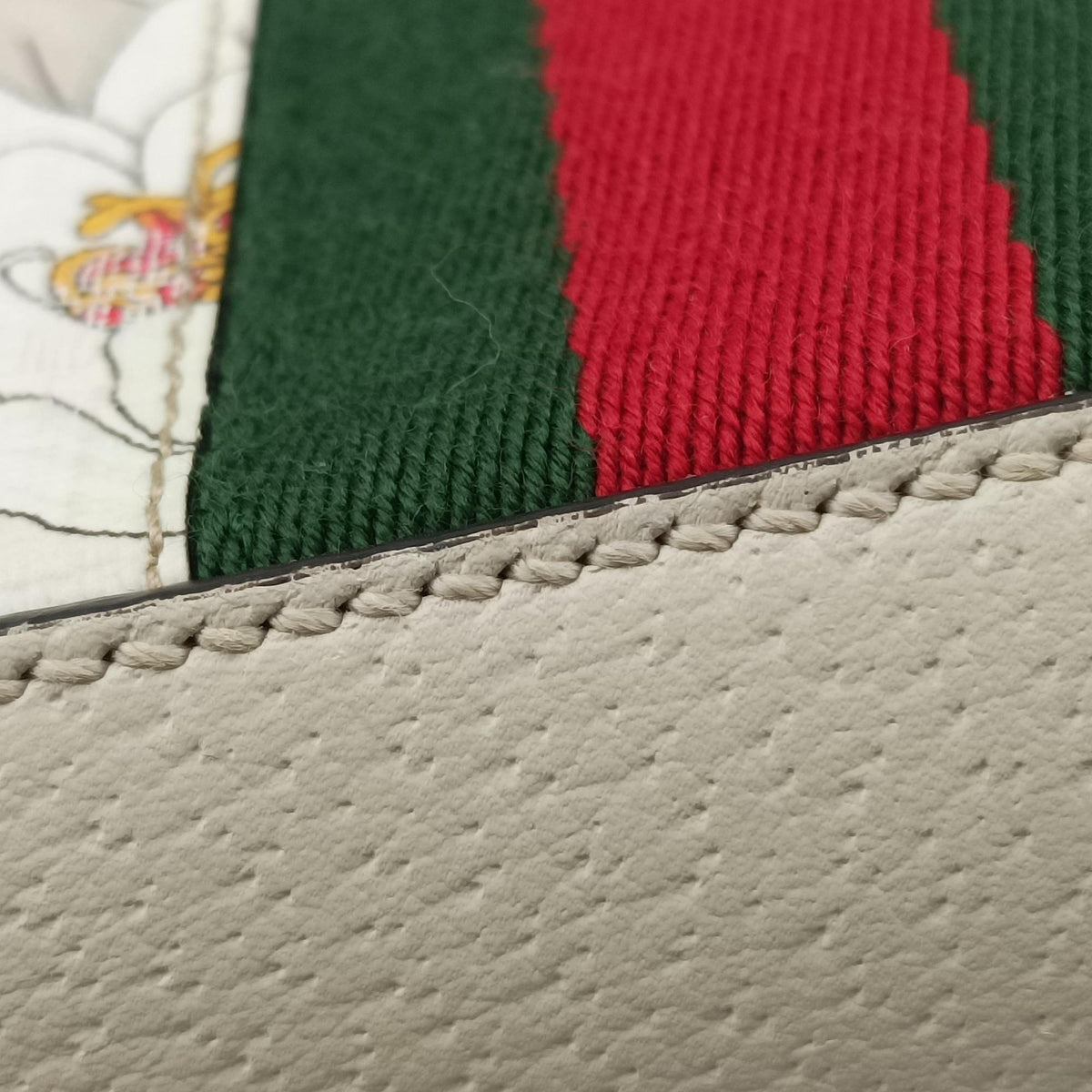 Pre-owned Gucci Ophidia beige×multi PVC coated canvas×leather 499621 shoulderbag | stylenewstar