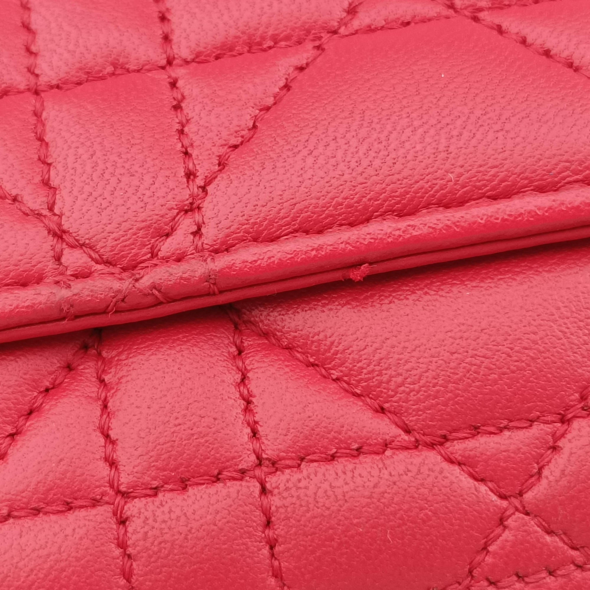 Secondhand Christian Dior Cannage New Lock Red lambskin  shoulderbag | stylenewstar