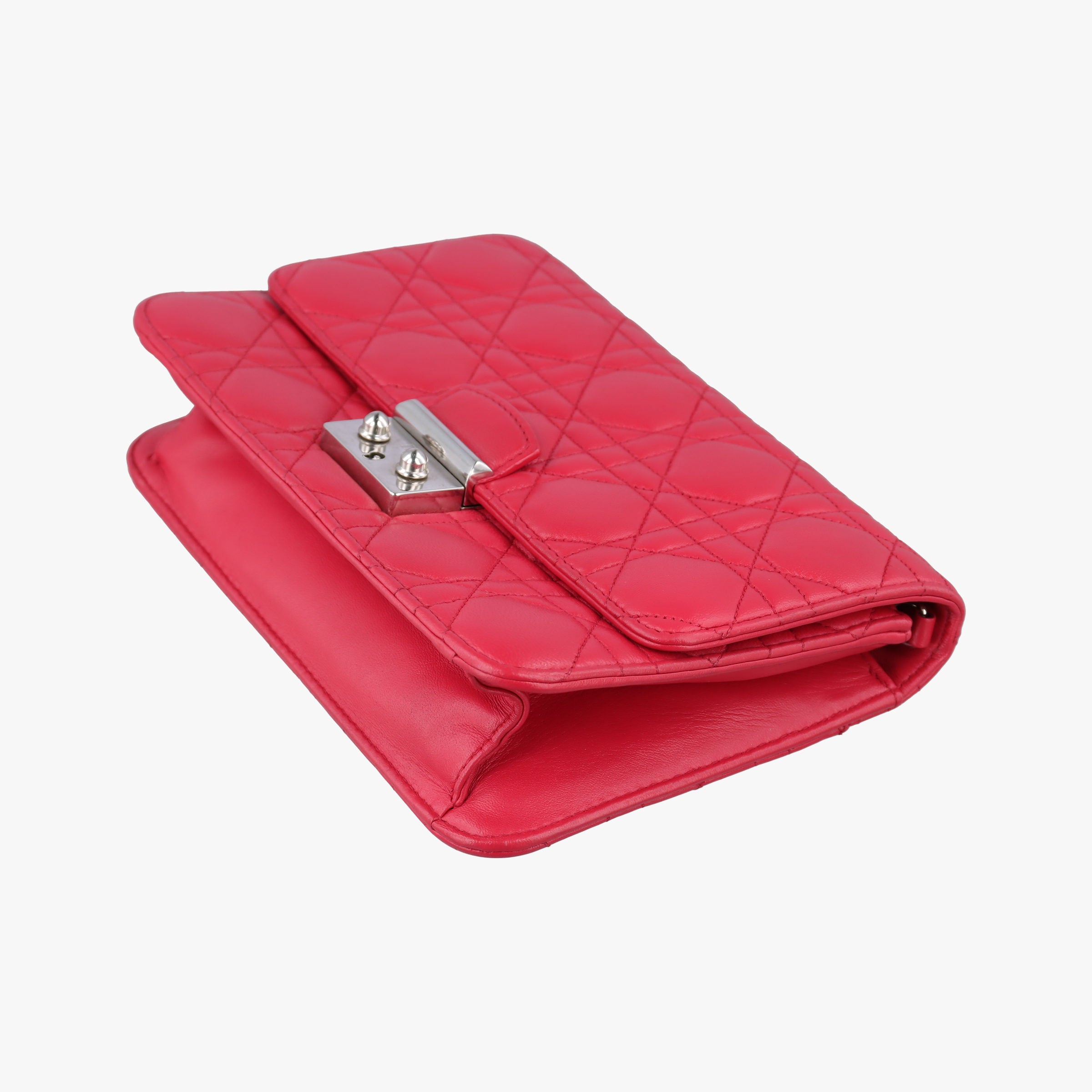 Secondhand Christian Dior Cannage New Lock Red lambskin  shoulderbag | stylenewstar