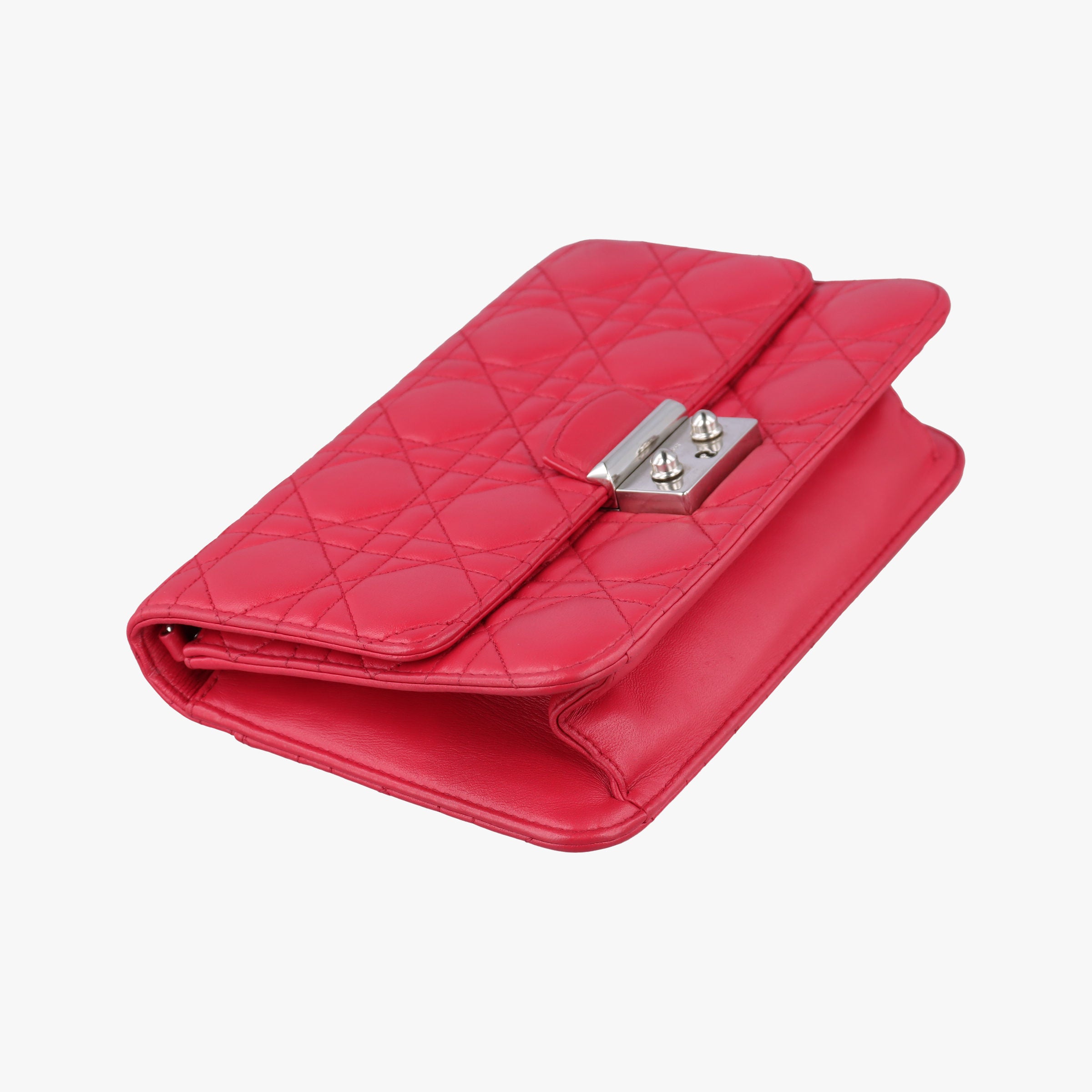 Secondhand Christian Dior Cannage New Lock Red lambskin  shoulderbag | stylenewstar