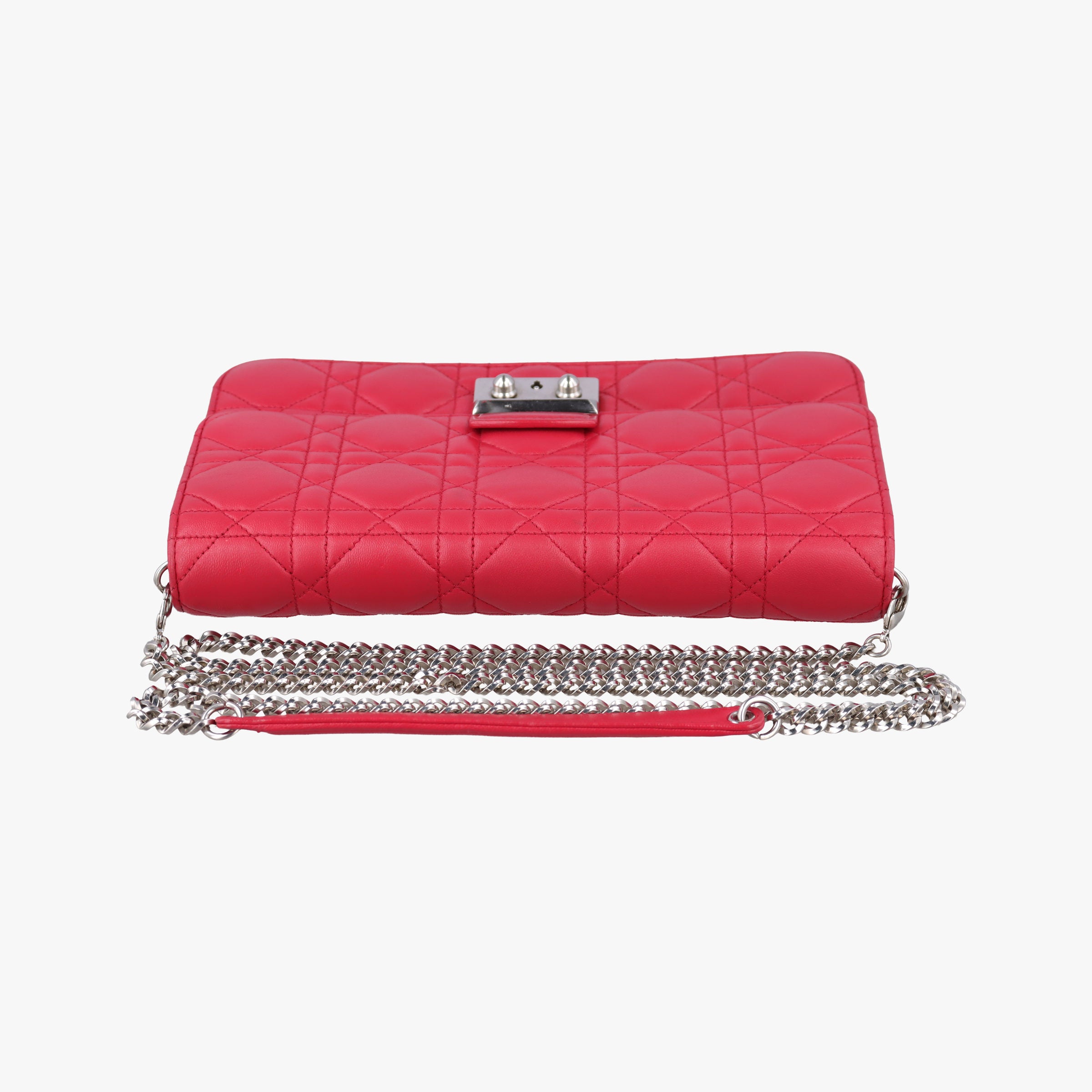 Secondhand Christian Dior Cannage New Lock Red lambskin  shoulderbag | stylenewstar