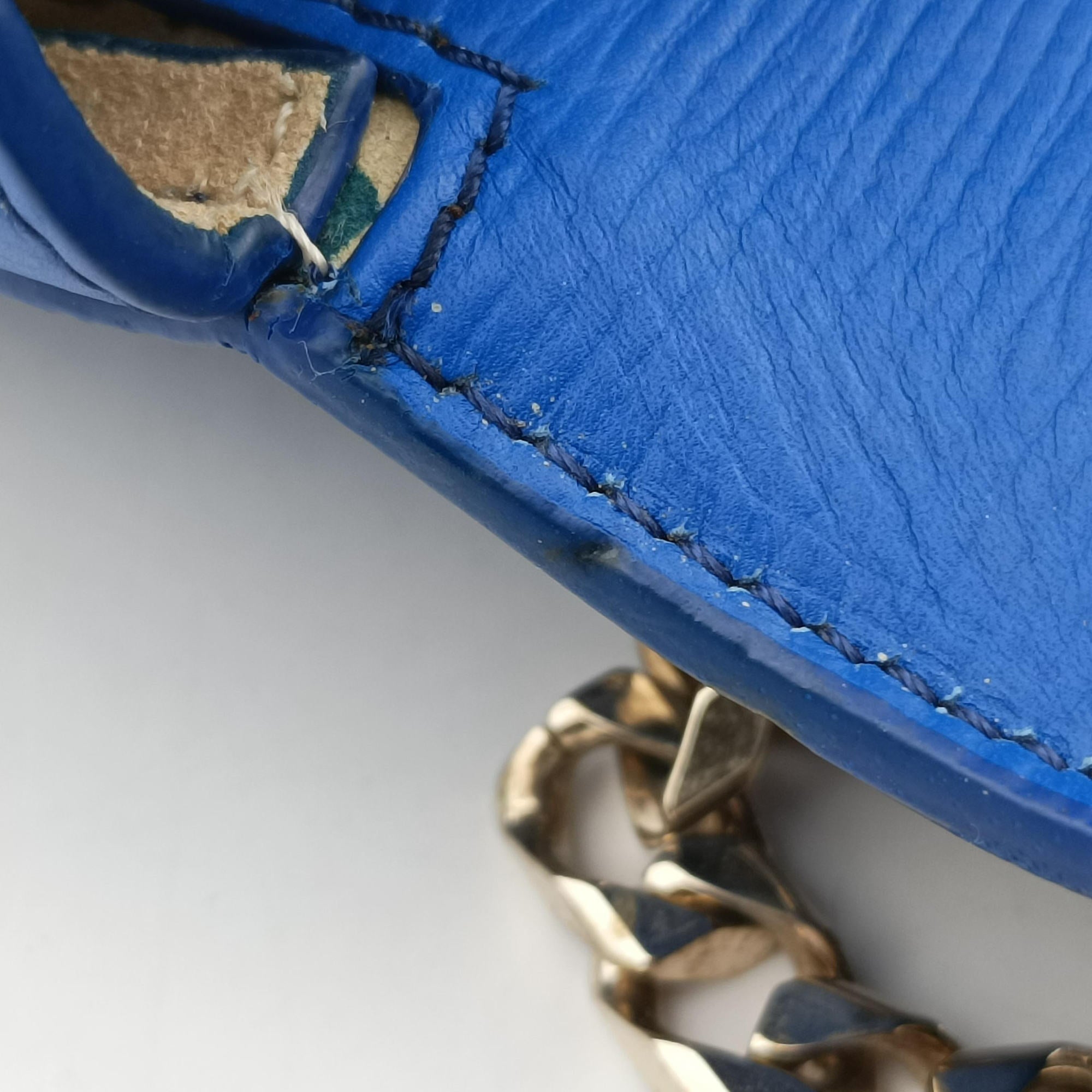 Pre-owned Givenchy Pandora Box Blue Leather  shoulderbag | stylenewstar