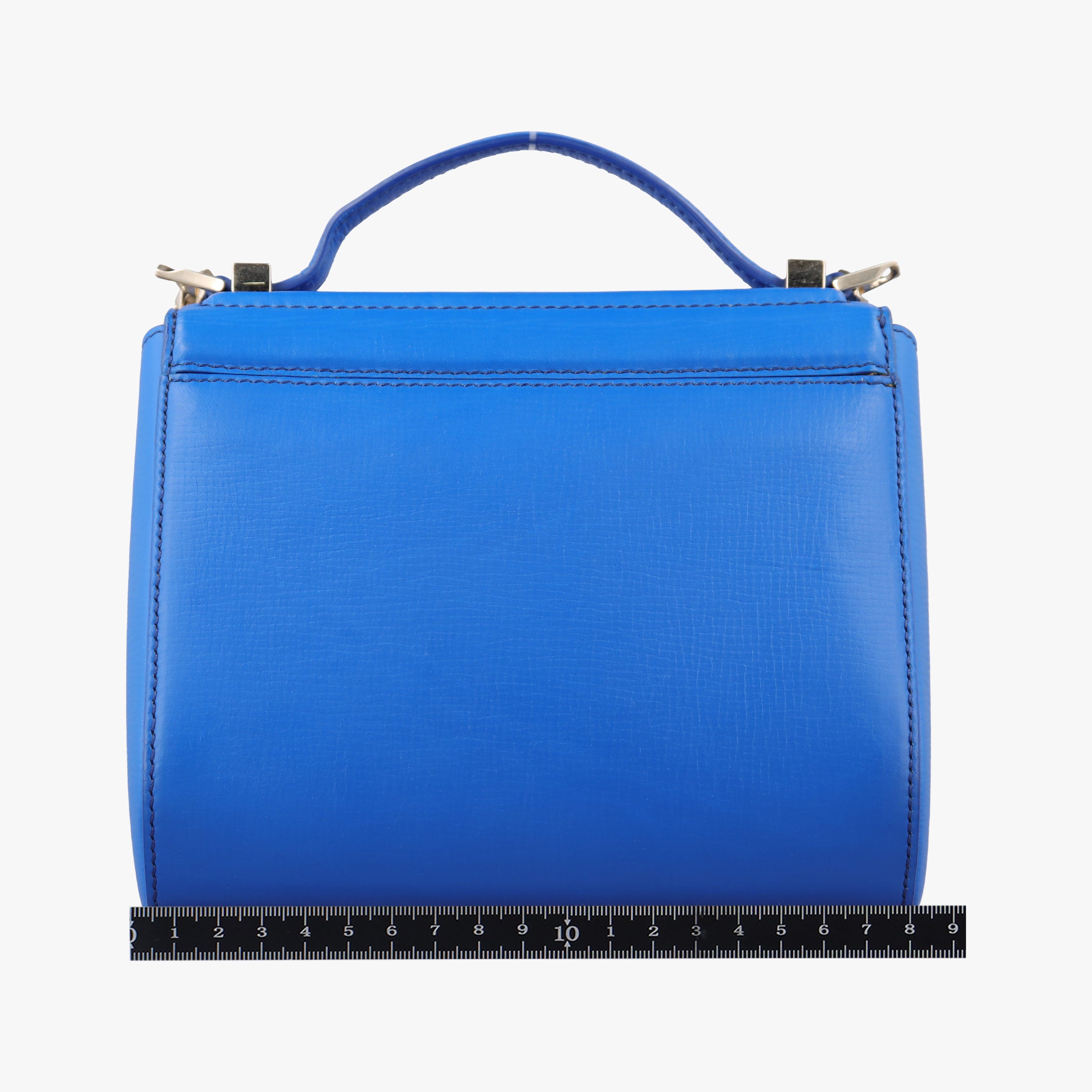 Pre-owned Givenchy Pandora Box Blue Leather  shoulderbag | stylenewstar