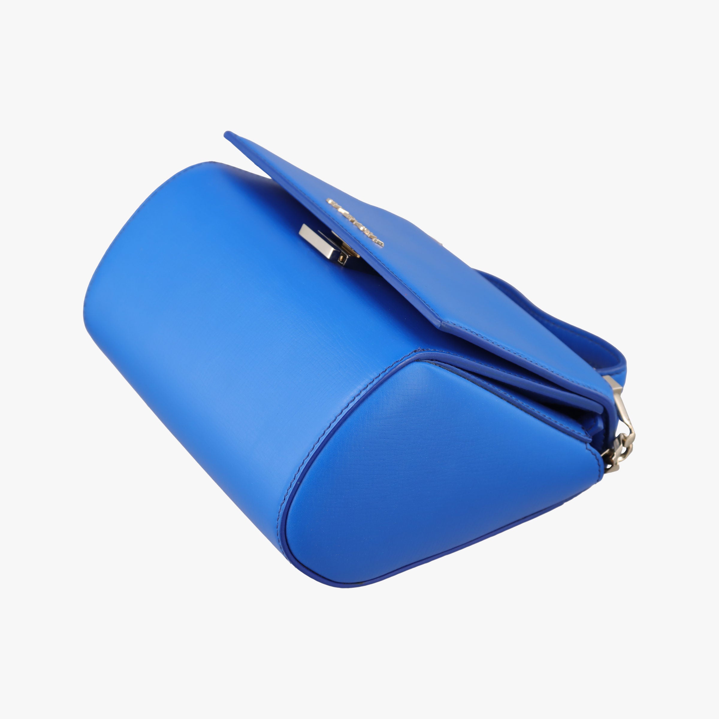 Pre-owned Givenchy Pandora Box Blue Leather  shoulderbag | stylenewstar