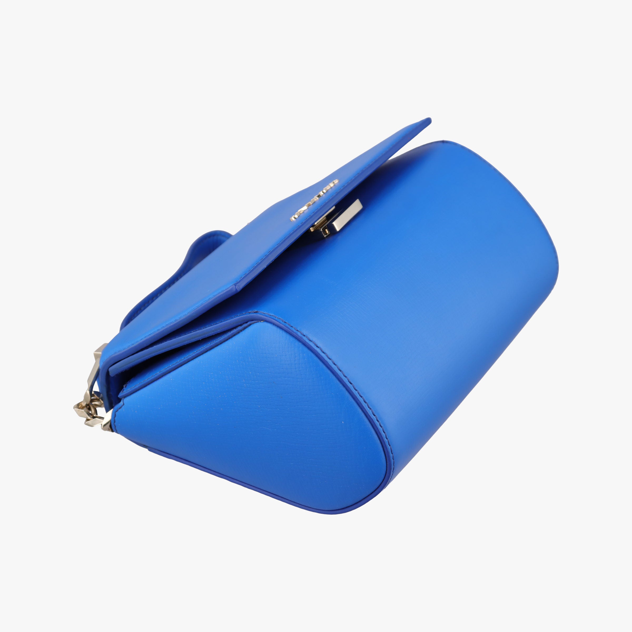 Pre-owned Givenchy Pandora Box Blue Leather  shoulderbag | stylenewstar