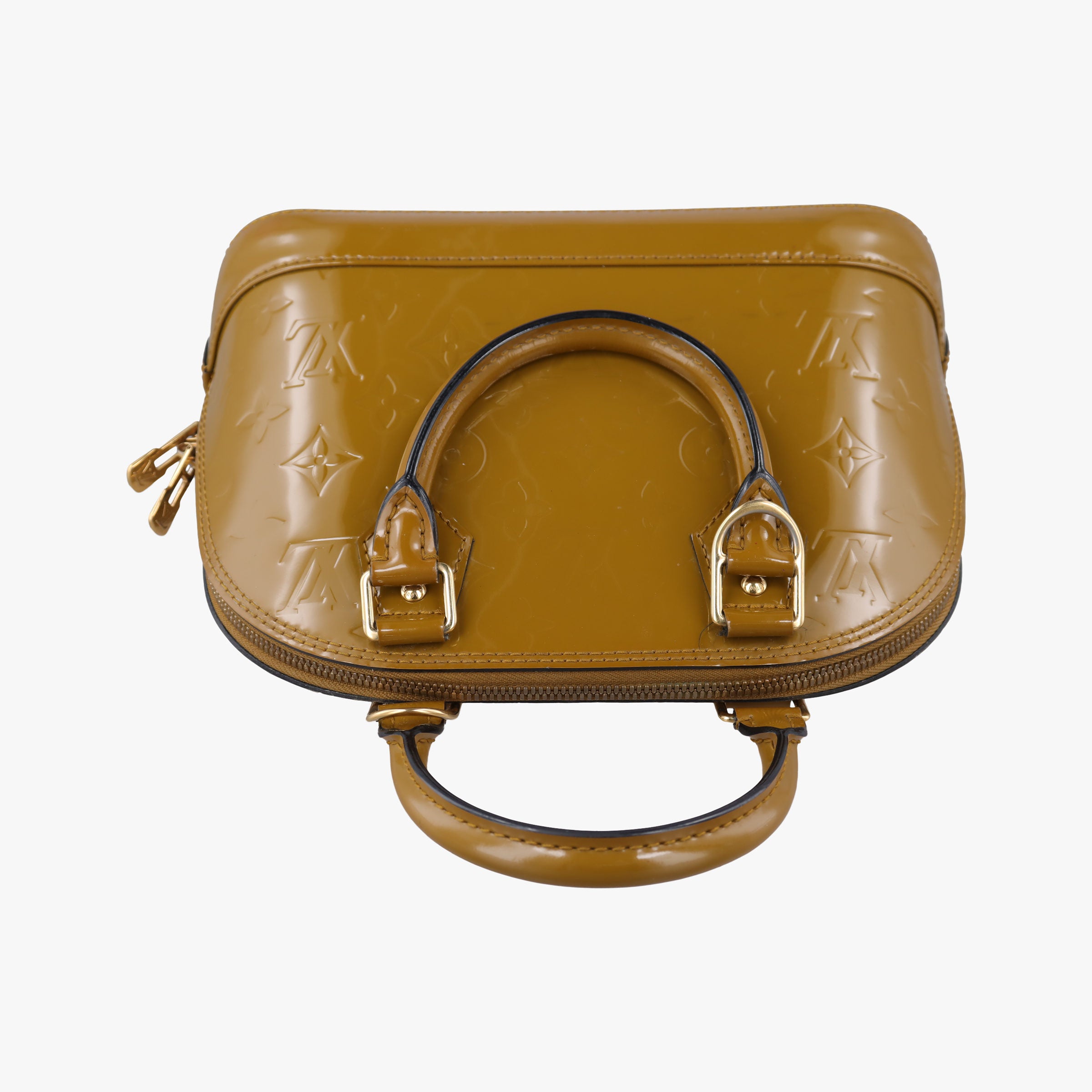 Secondhand Louis Vuitton Alma BB Rose Velours Vernis M91585 shoulderbag | stylenewstar