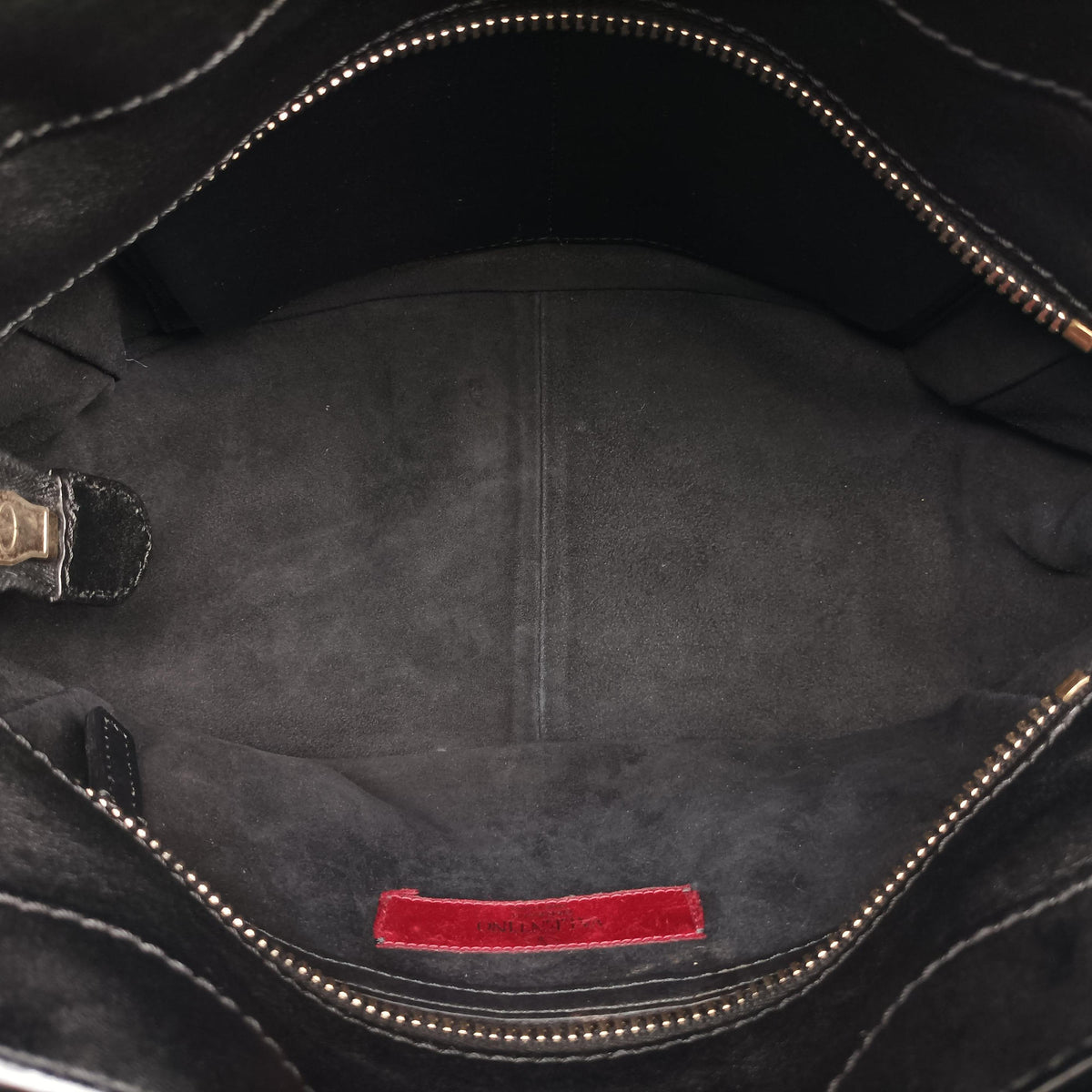 Pre-owned Valentino Buckle Strappy Satchel Black Leather  shoulderbag | stylenewstar