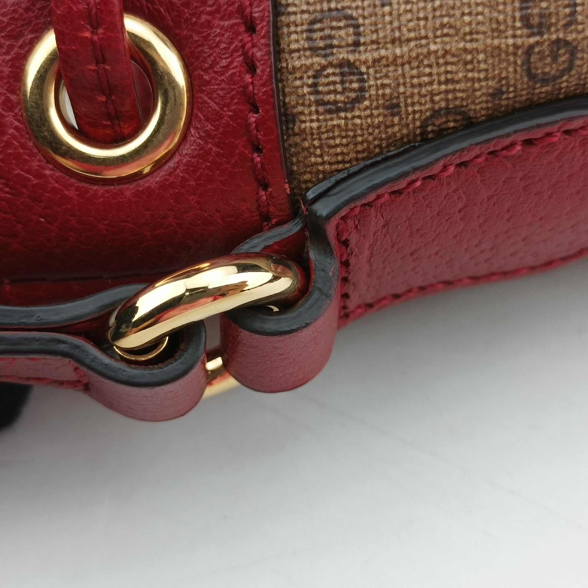 Vintage Gucci Doraemon collaboration Beige×Bordeaux×Multicolor PVC coated canvas×leather 647801 shoulderbag | stylenewstar