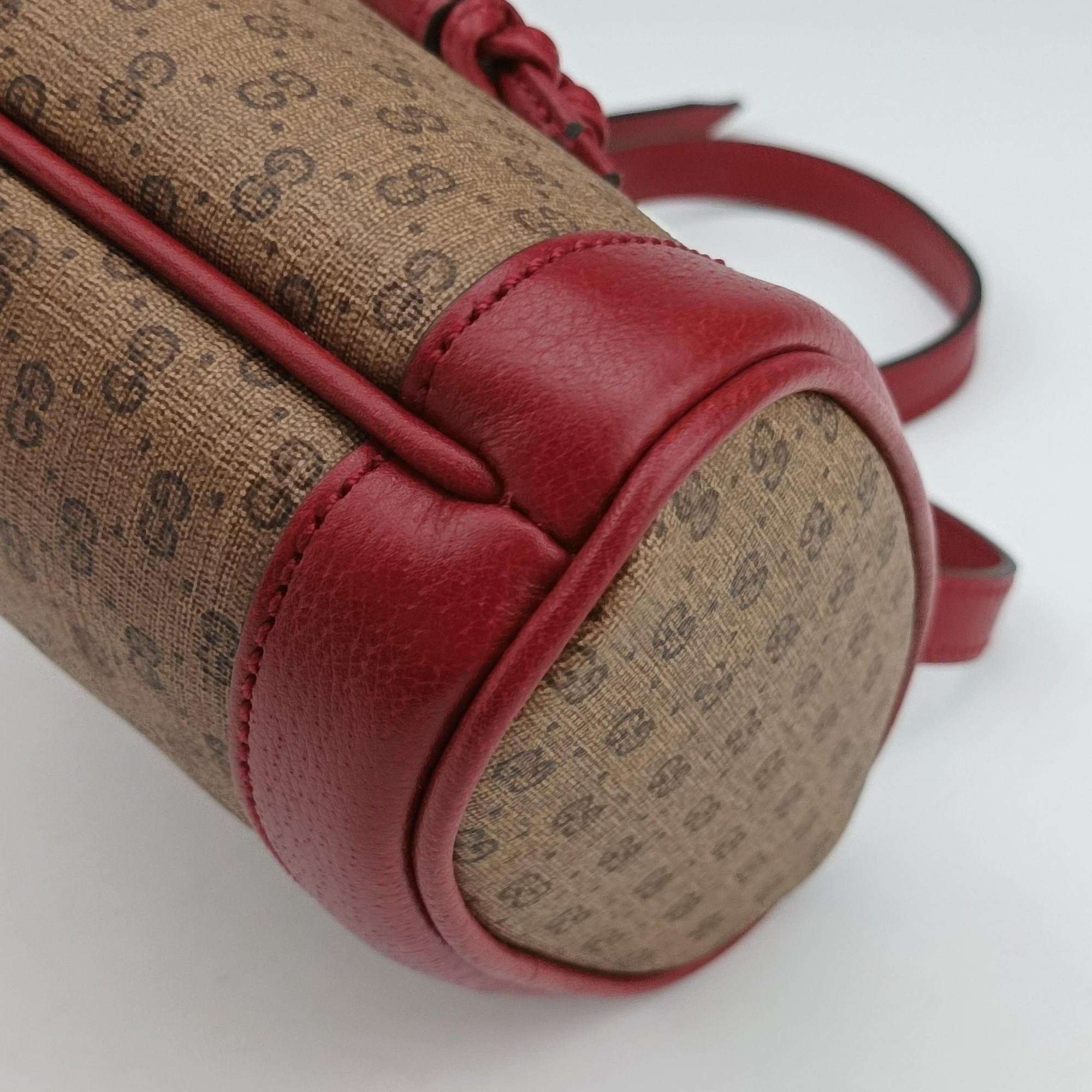 Vintage Gucci Doraemon collaboration Beige×Bordeaux×Multicolor PVC coated canvas×leather 647801 shoulderbag | stylenewstar