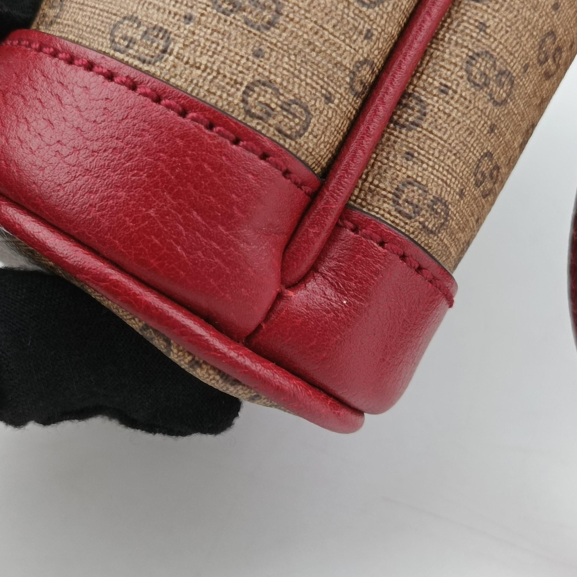 Vintage Gucci Doraemon collaboration Beige×Bordeaux×Multicolor PVC coated canvas×leather 647801 shoulderbag | stylenewstar