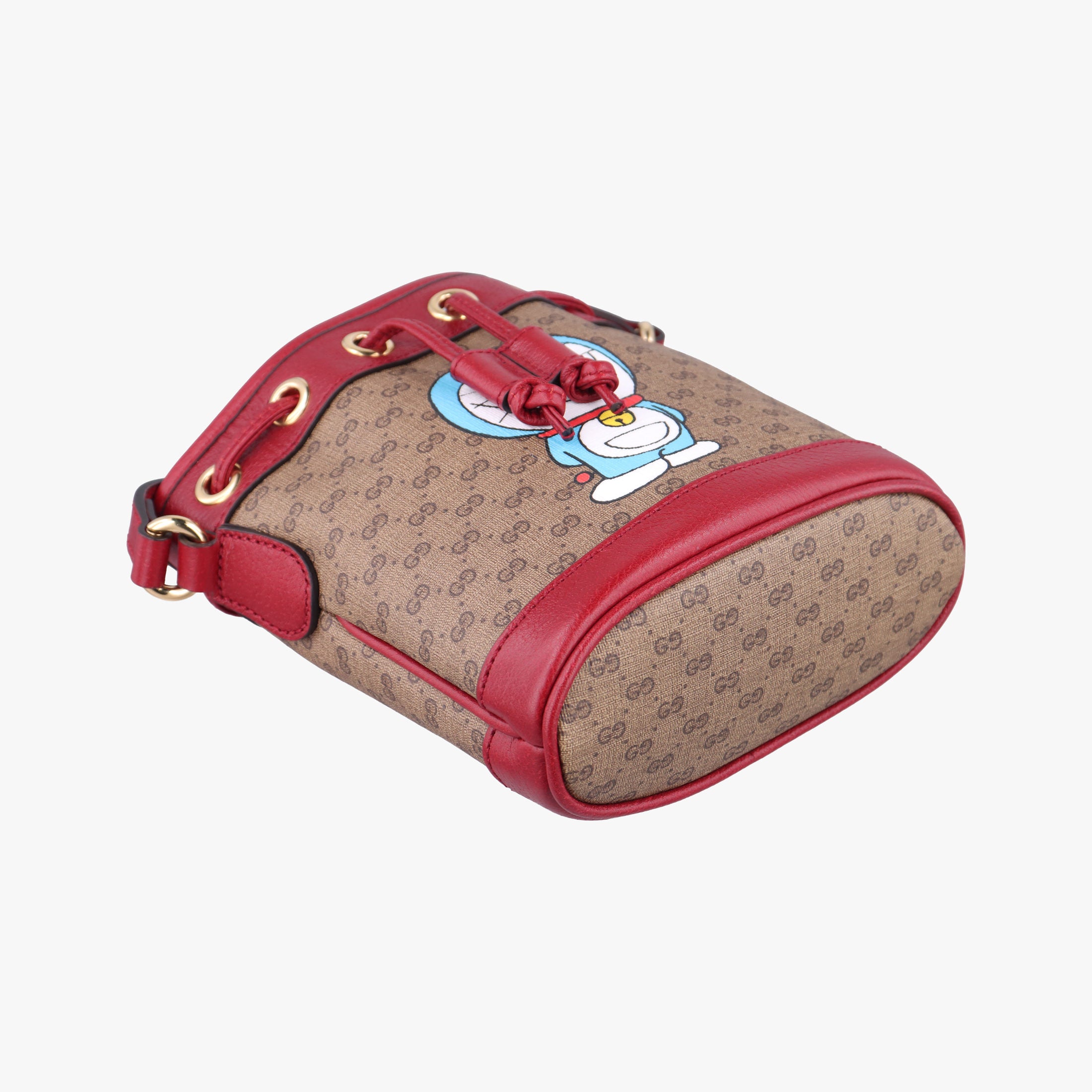 Vintage Gucci Doraemon collaboration Beige×Bordeaux×Multicolor PVC coated canvas×leather 647801 shoulderbag | stylenewstar