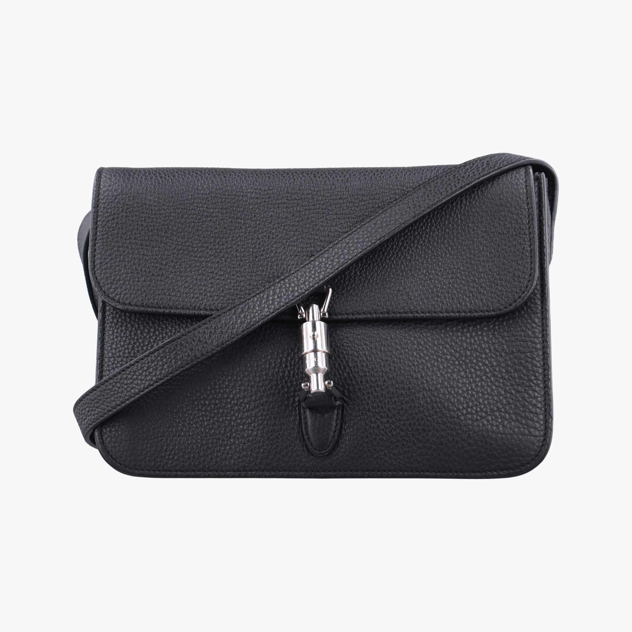Pre-owned Gucci New Jackie Black Leather 362971 shoulderbag | stylenewstar