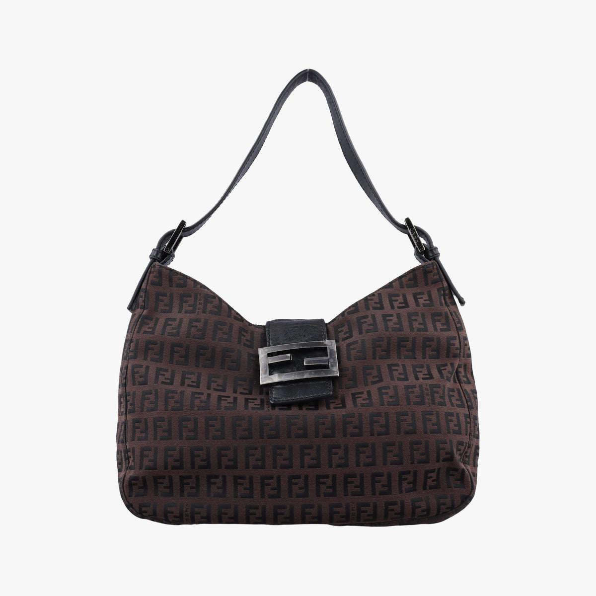 Vintage Fendi Zucchino Brown Canvas 8BR036 shoulderbag | stylenewstar