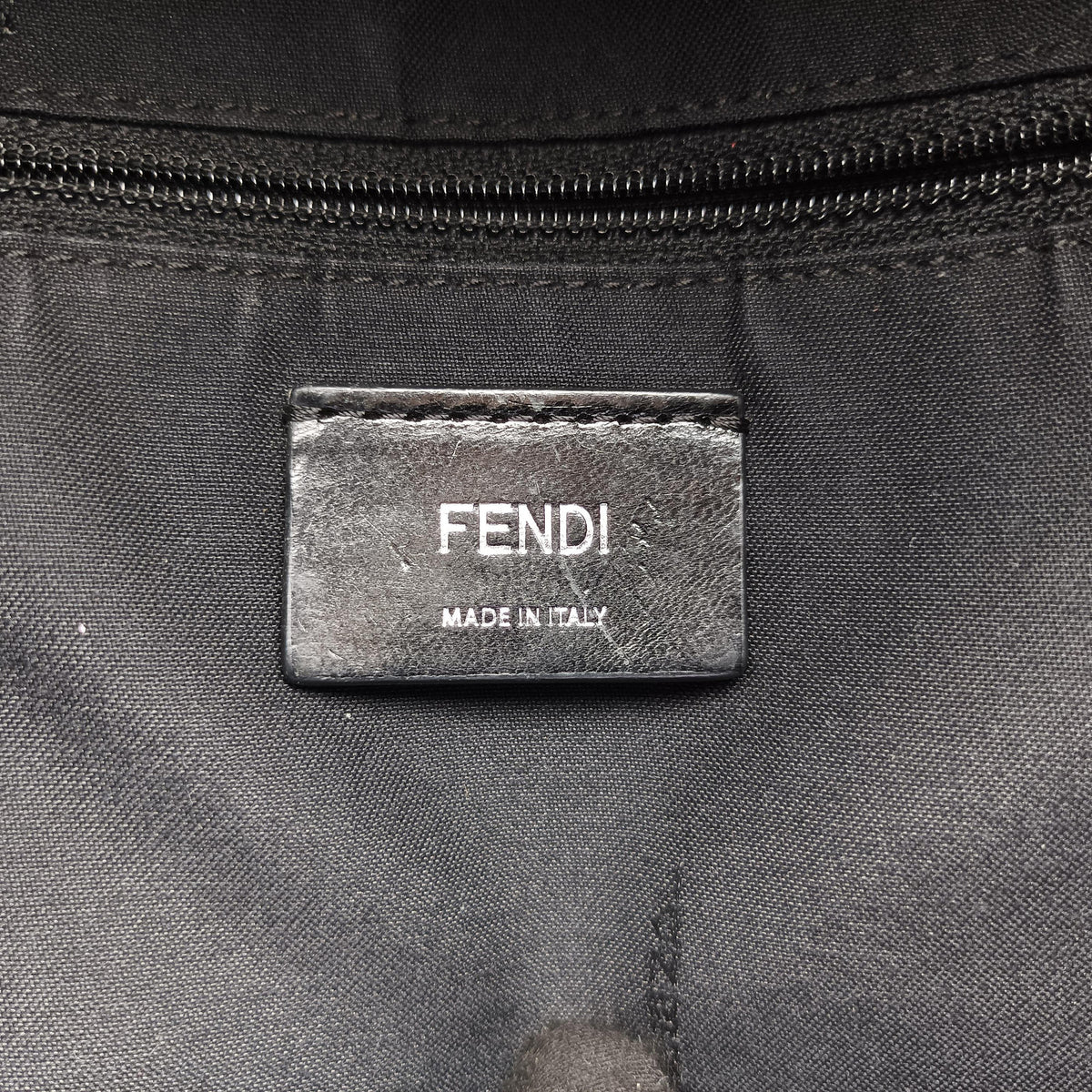 Pre-owned Fendi monster bag bugs Black x Multicolour Nylon x leather 8BZ035 backpack/rucksack | stylenewstar