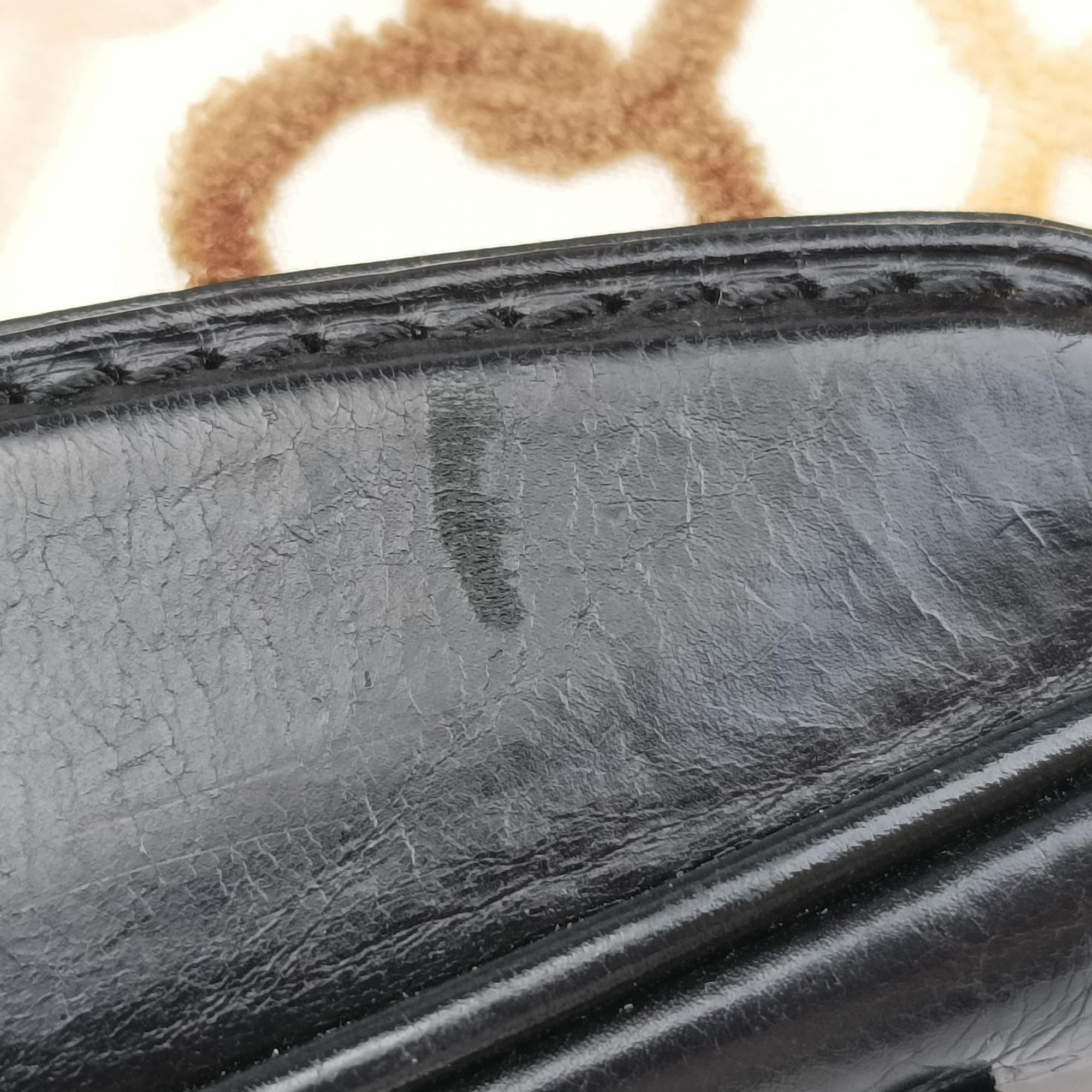 Pre-owned Louis Vuitton Dolly Black x White x Multicolor Cotton ×Velvetx Leather M95194 shoulderbag | stylenewstar