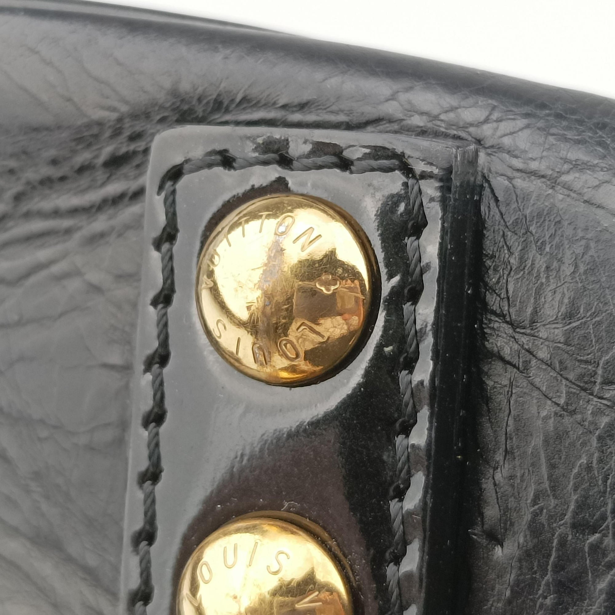 Pre-owned Louis Vuitton Dolly Black x White x Multicolor Cotton ×Velvetx Leather M95194 shoulderbag | stylenewstar