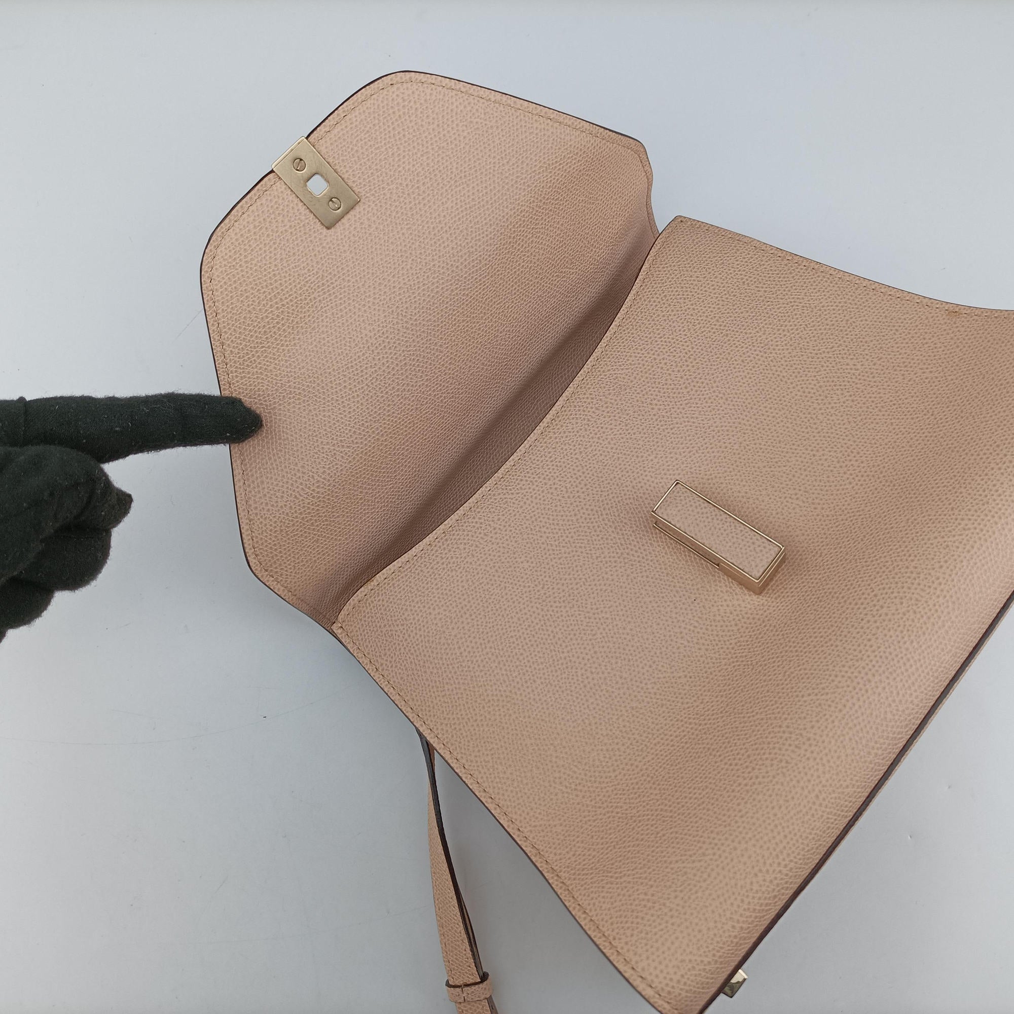 Pre-owned Valextra Iside Pink Calfskin  shoulderbag | stylenewstar