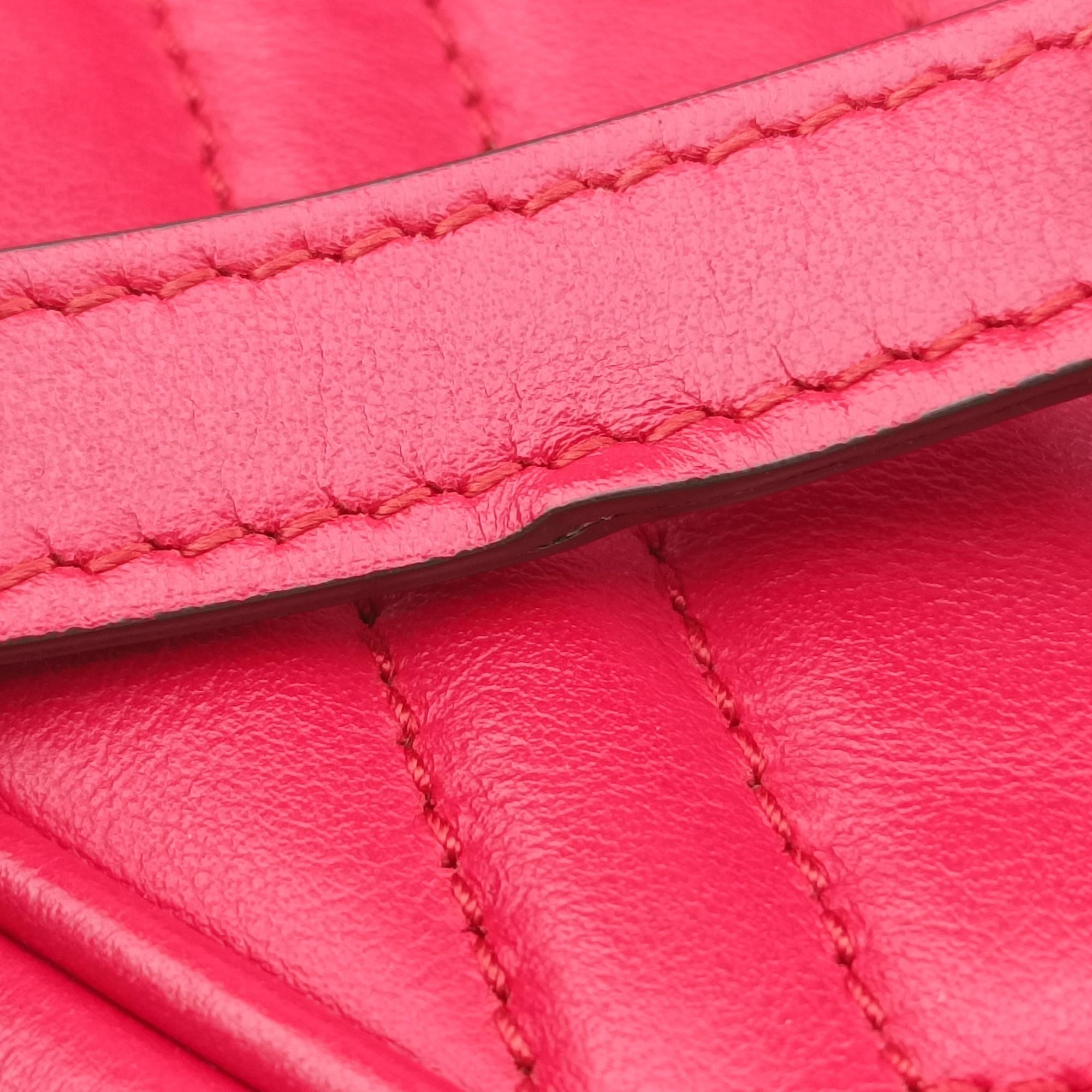 Pre-owned Gucci GG Marmont Red Leather 448065 shoulderbag | stylenewstar
