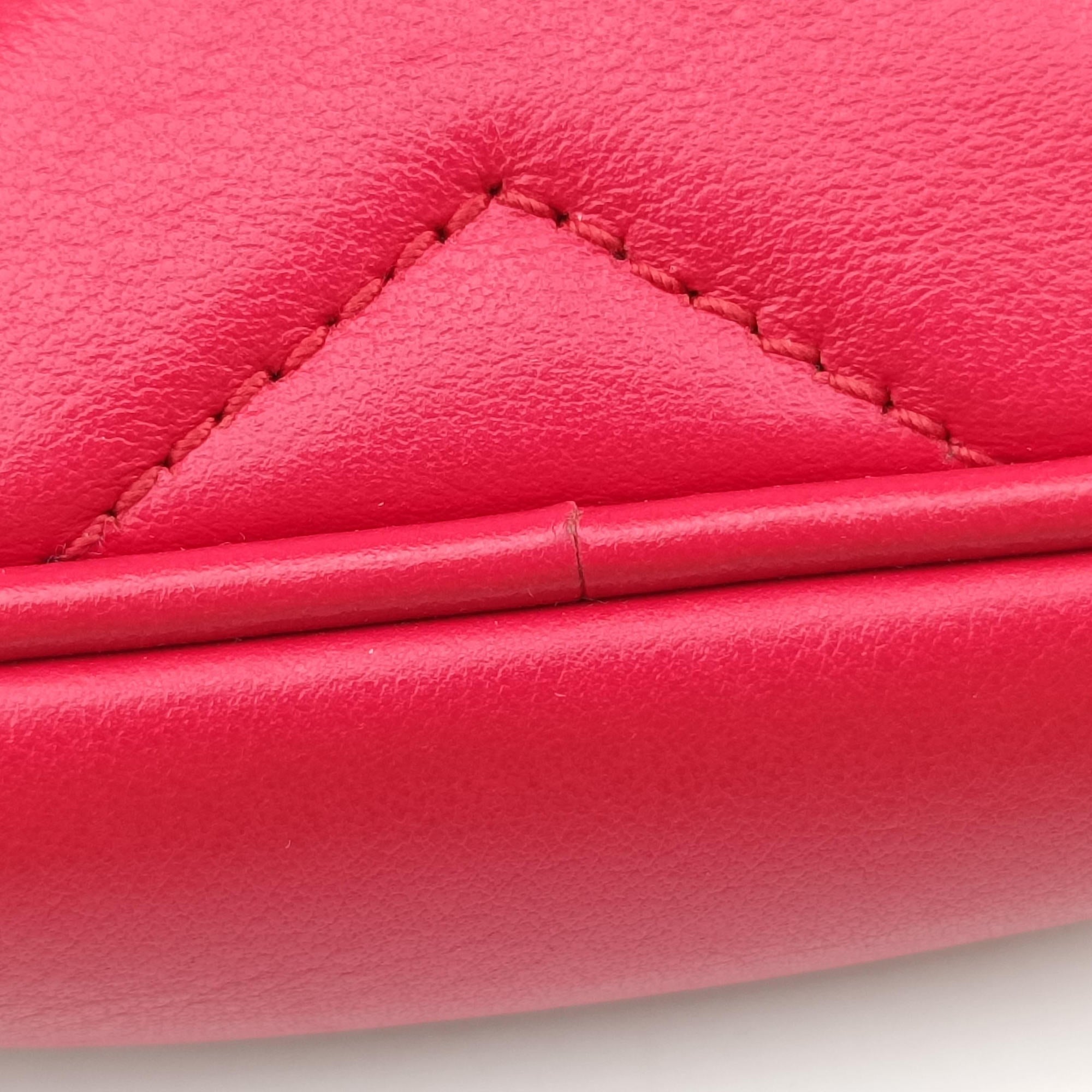 Pre-owned Gucci GG Marmont Red Leather 448065 shoulderbag | stylenewstar