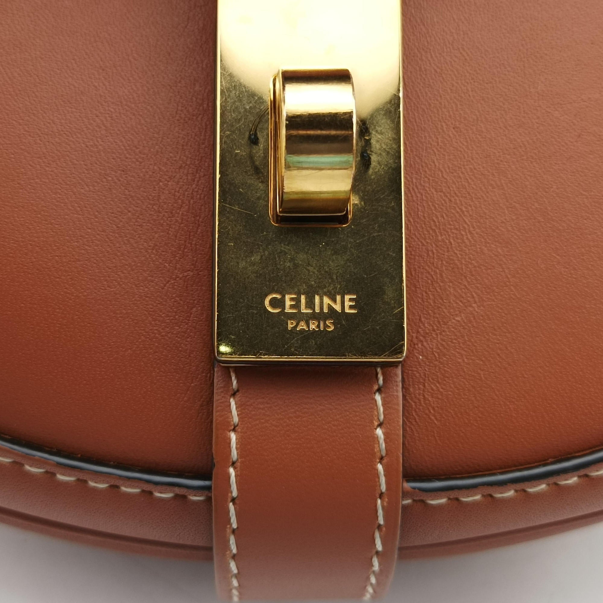 Vintage Celine Besace 16 Small Brown Leather W-SL-2 shoulderbag | stylenewstar