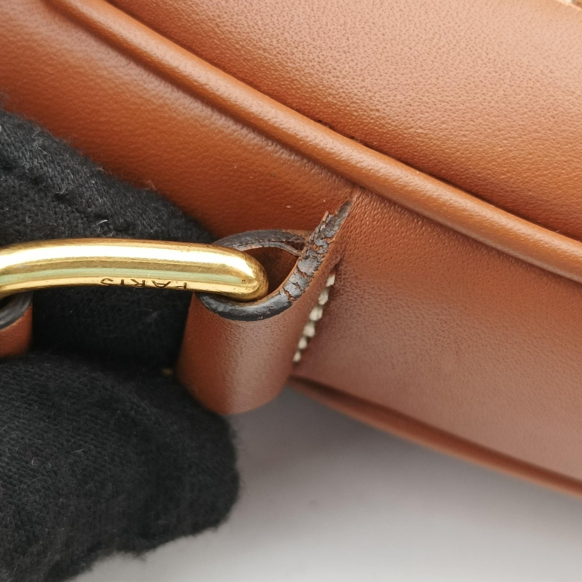 Vintage Celine Besace 16 Small Brown Leather W-SL-2 shoulderbag | stylenewstar