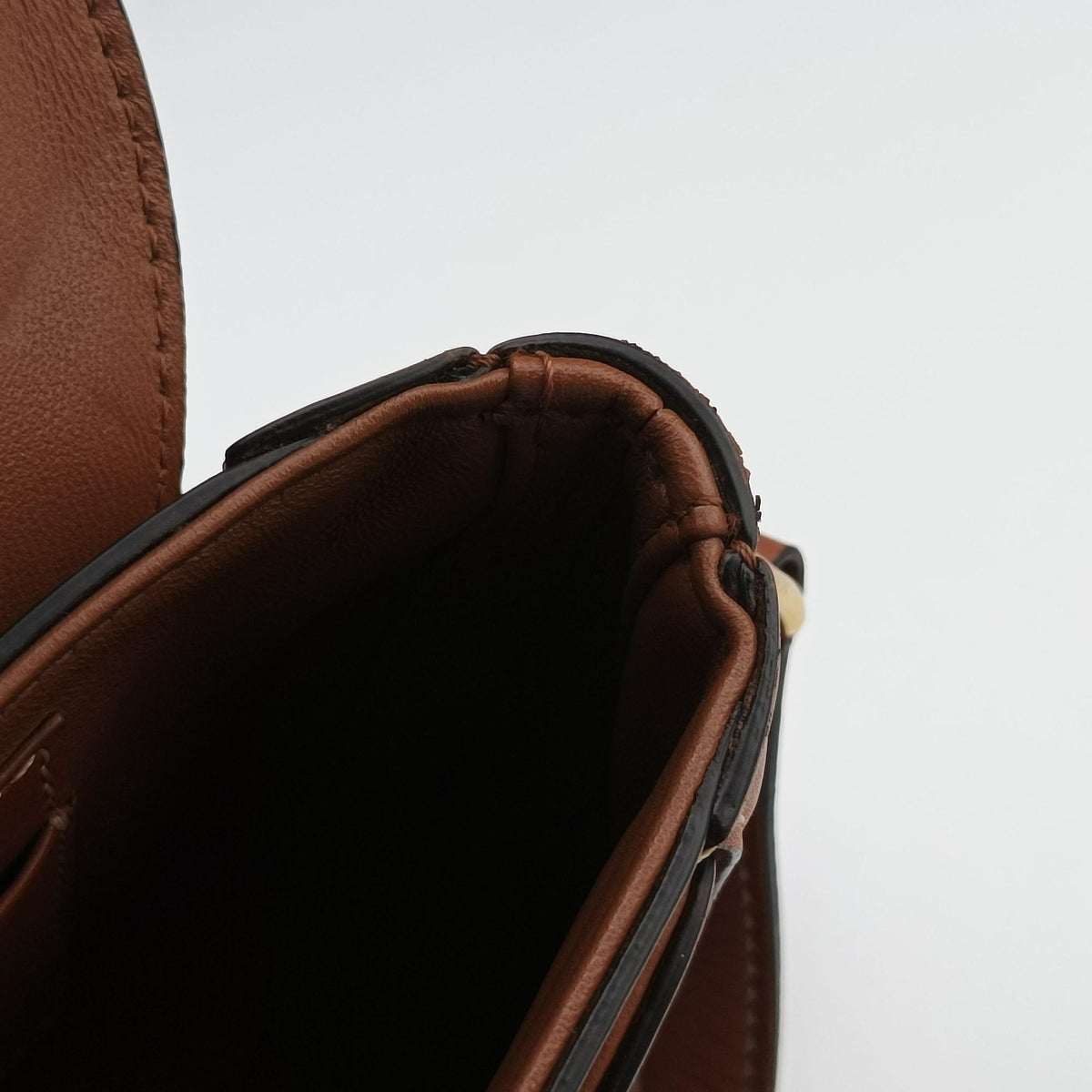 Pre-owned Celine Besace 16 Small Brown Leather W-SL-2 shoulderbag | stylenewstar