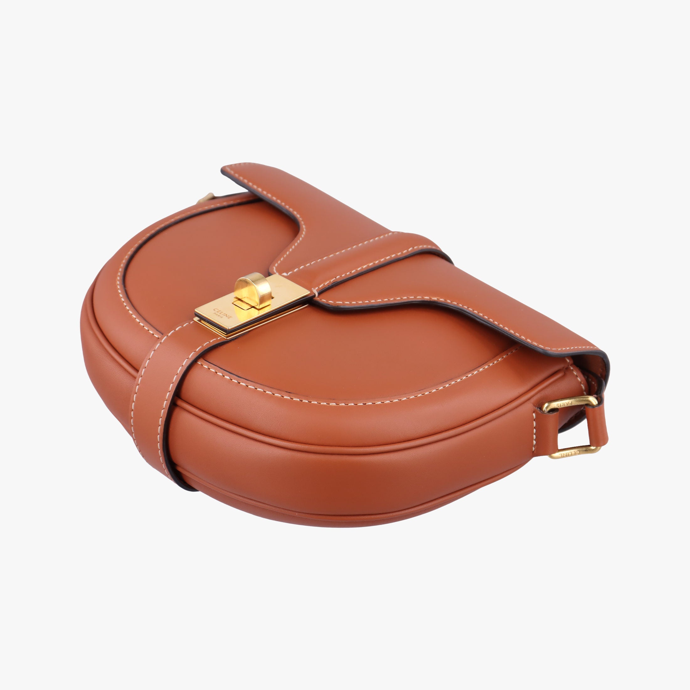 Vintage Celine Besace 16 Small Brown Leather W-SL-2 shoulderbag | stylenewstar