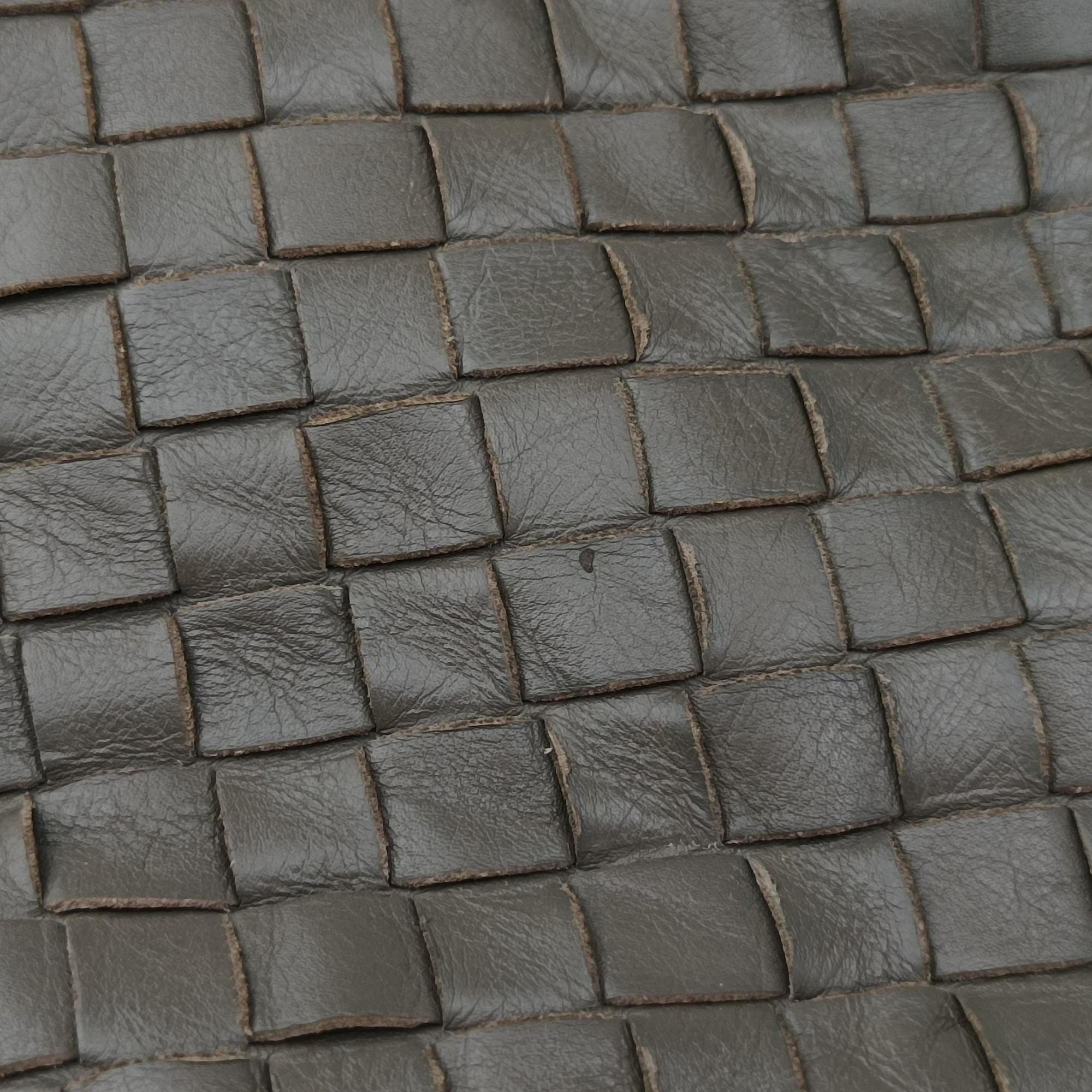 Vintage Bottega Veneta Intrecciato Gray lambskin  shoulderbag | stylenewstar