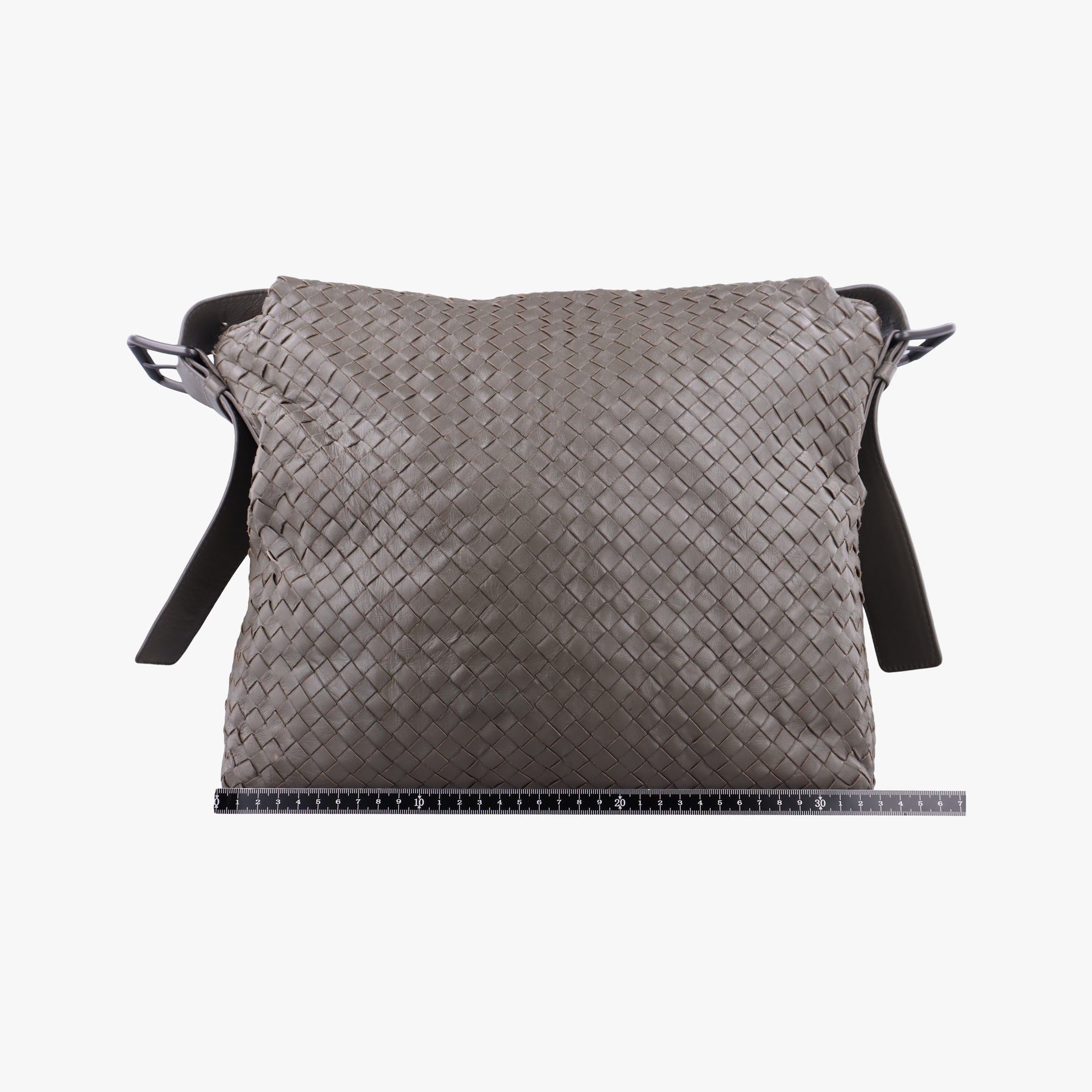 Vintage Bottega Veneta Intrecciato Gray lambskin  shoulderbag | stylenewstar