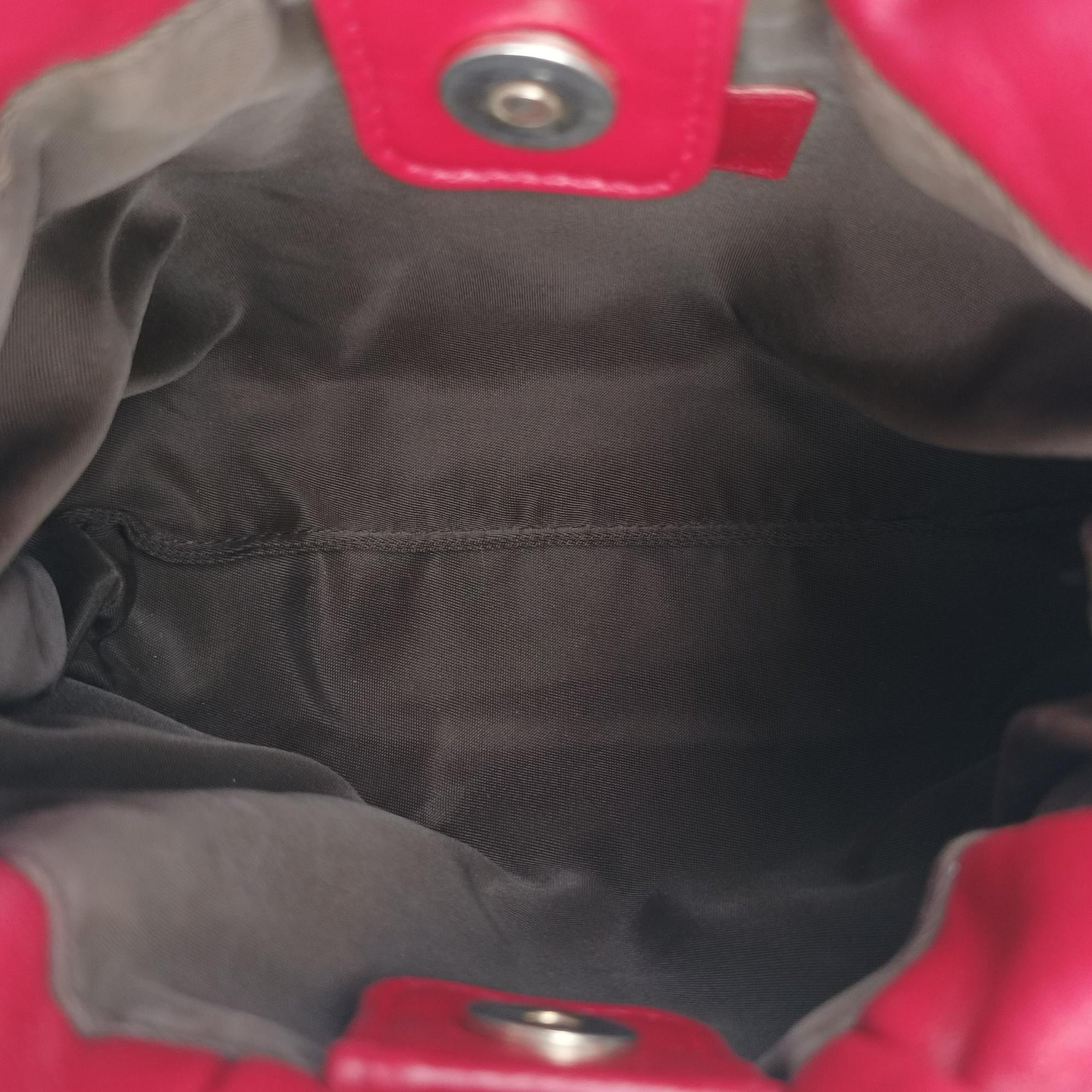 Pre-owned Christian Dior Cannage Faux Pearl Red lambskin  shoulderbag | stylenewstar