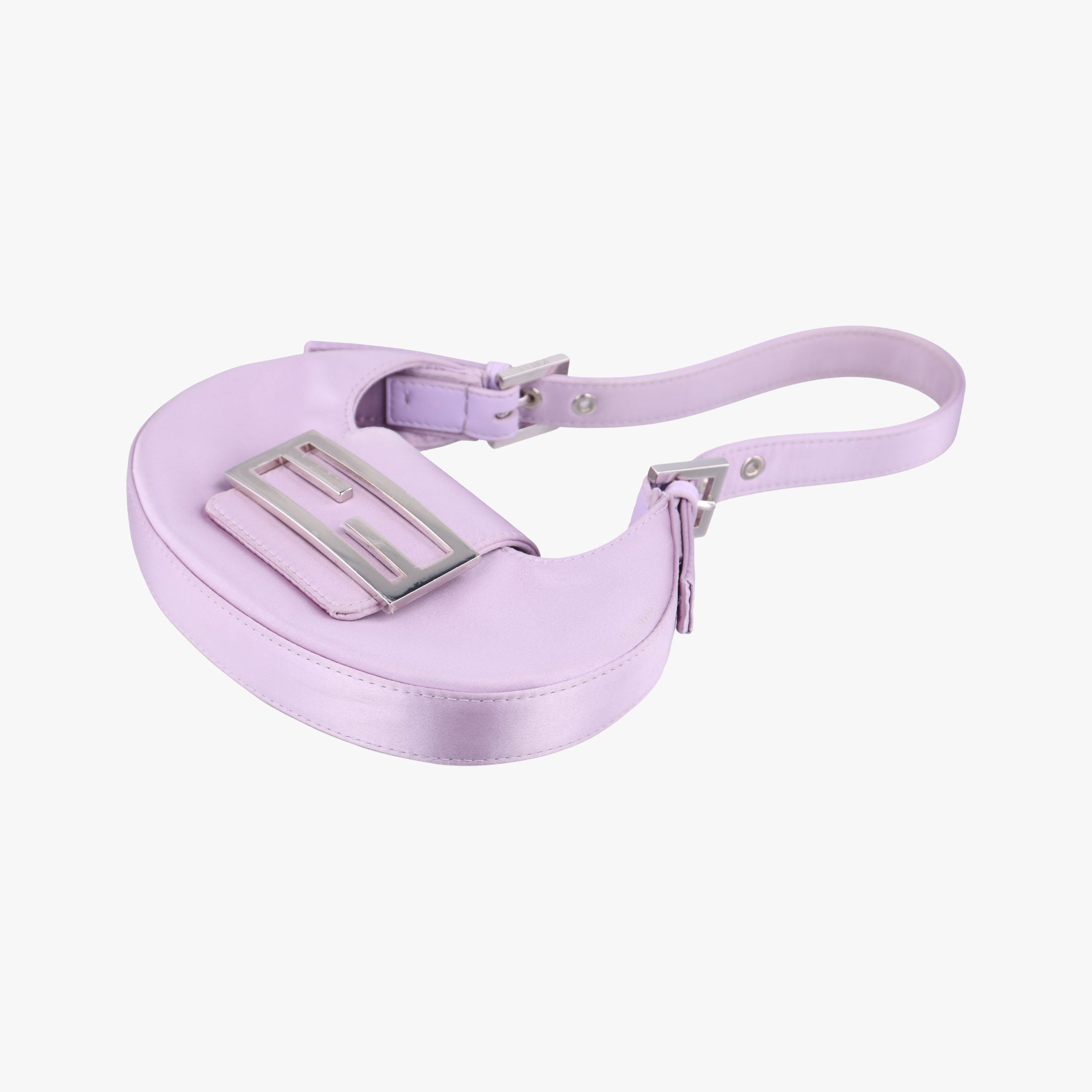 Pre-owned Fendi Cookie Mini Purple silk 8BS065 handbag | stylenewstar