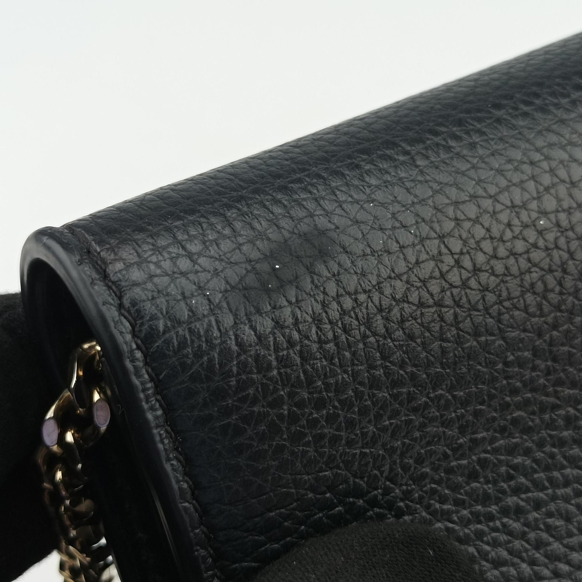 Secondhand VERSACE Medusa Black leather  shoulderbag | stylenewstar