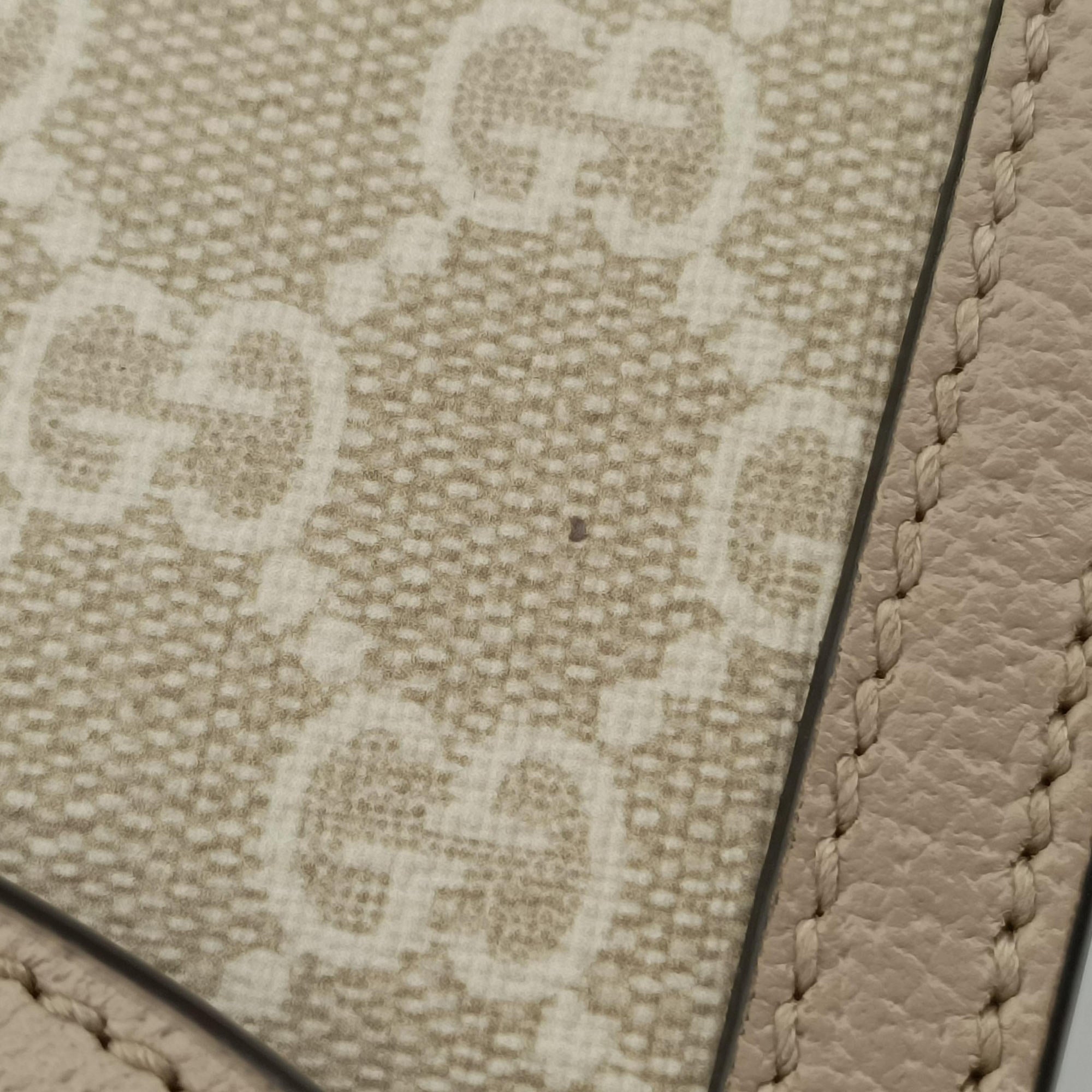 Pre-owned Gucci Ophidia GG Mini Beige × Ebony GG Supreme Canvas × Leather 696180 shoulderbag | stylenewstar