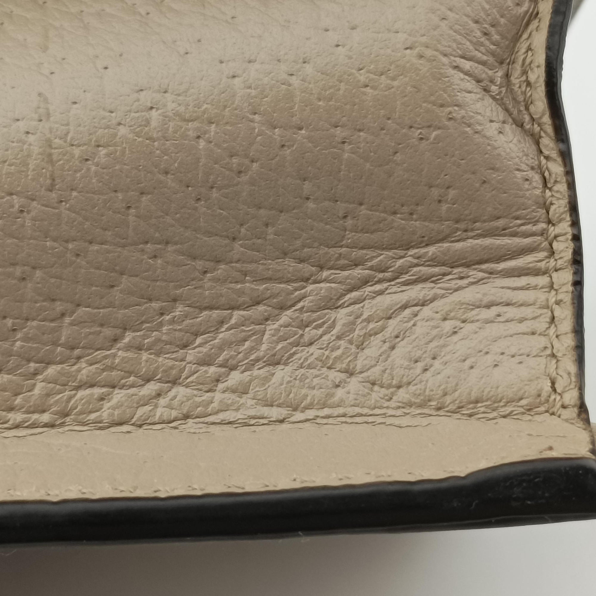 Pre-owned Gucci Ophidia GG Mini Beige × Ebony GG Supreme Canvas × Leather 696180 shoulderbag | stylenewstar