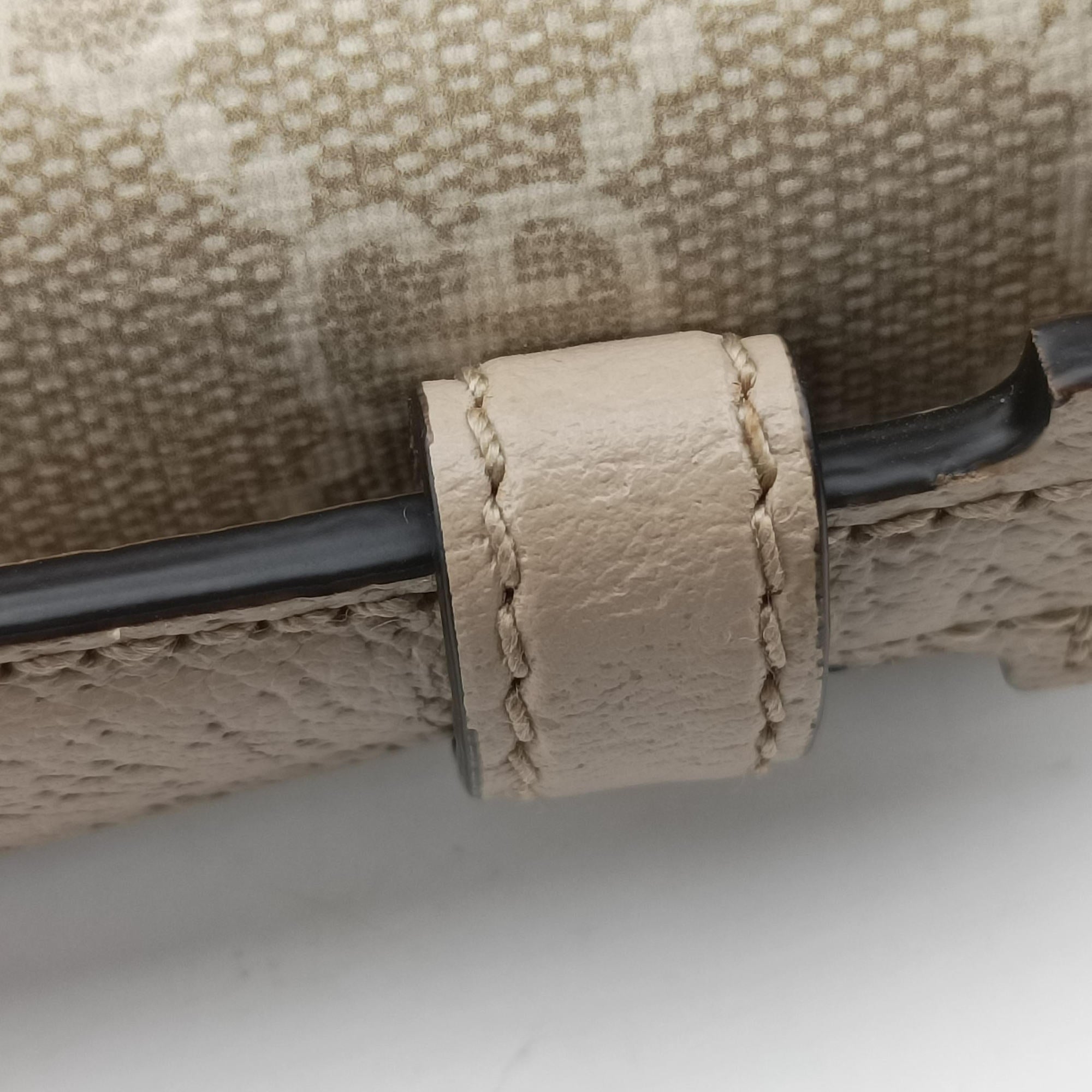 Pre-owned Gucci Ophidia GG Mini Beige × Ebony GG Supreme Canvas × Leather 696180 shoulderbag | stylenewstar