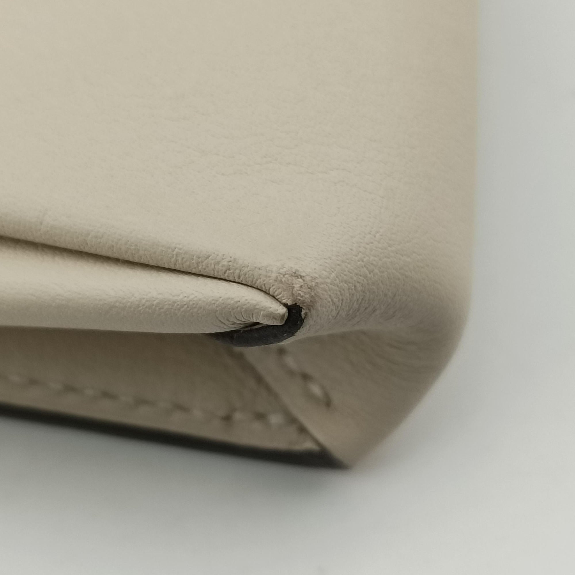 Pre-owned Hermes Tutti Frutti White × Yellow Leather  clutchbag | stylenewstar