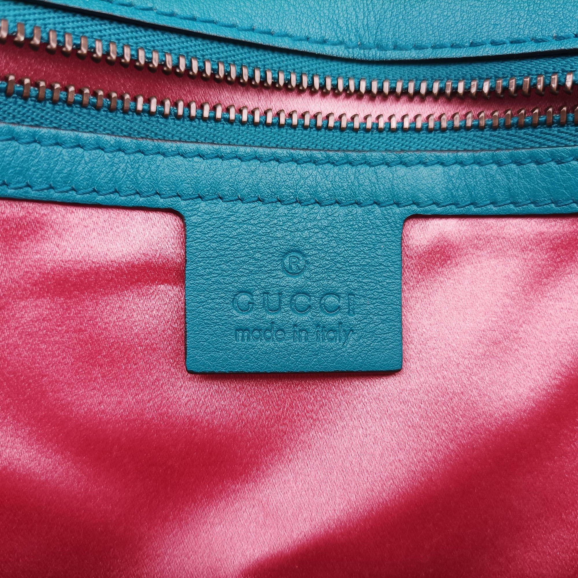 Vintage Gucci GG Marmont Blue velour 443497 shoulderbag | stylenewstar