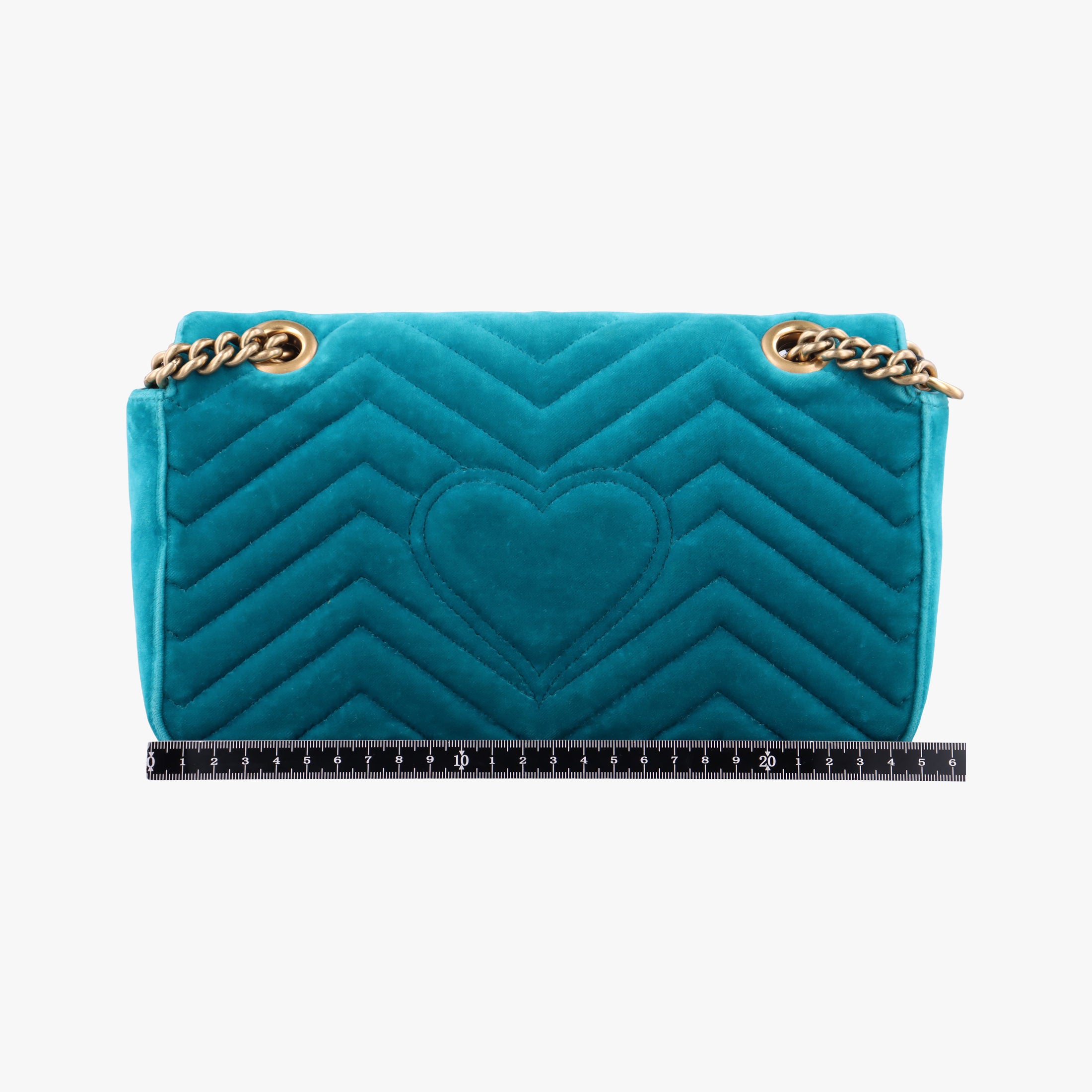 Vintage Gucci GG Marmont Blue velour 443497 shoulderbag | stylenewstar