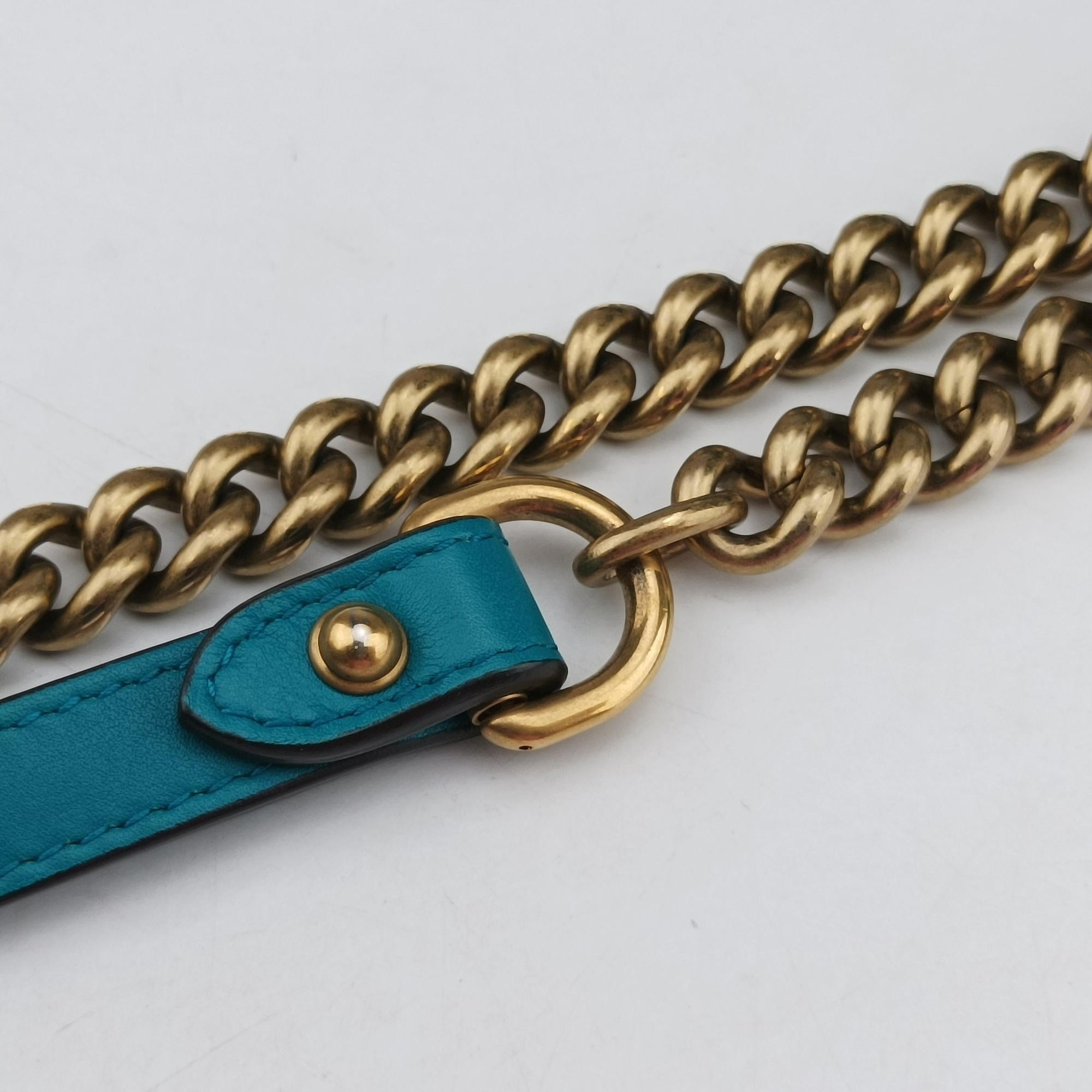 Vintage Gucci GG Marmont Blue velour 443497 shoulderbag | stylenewstar
