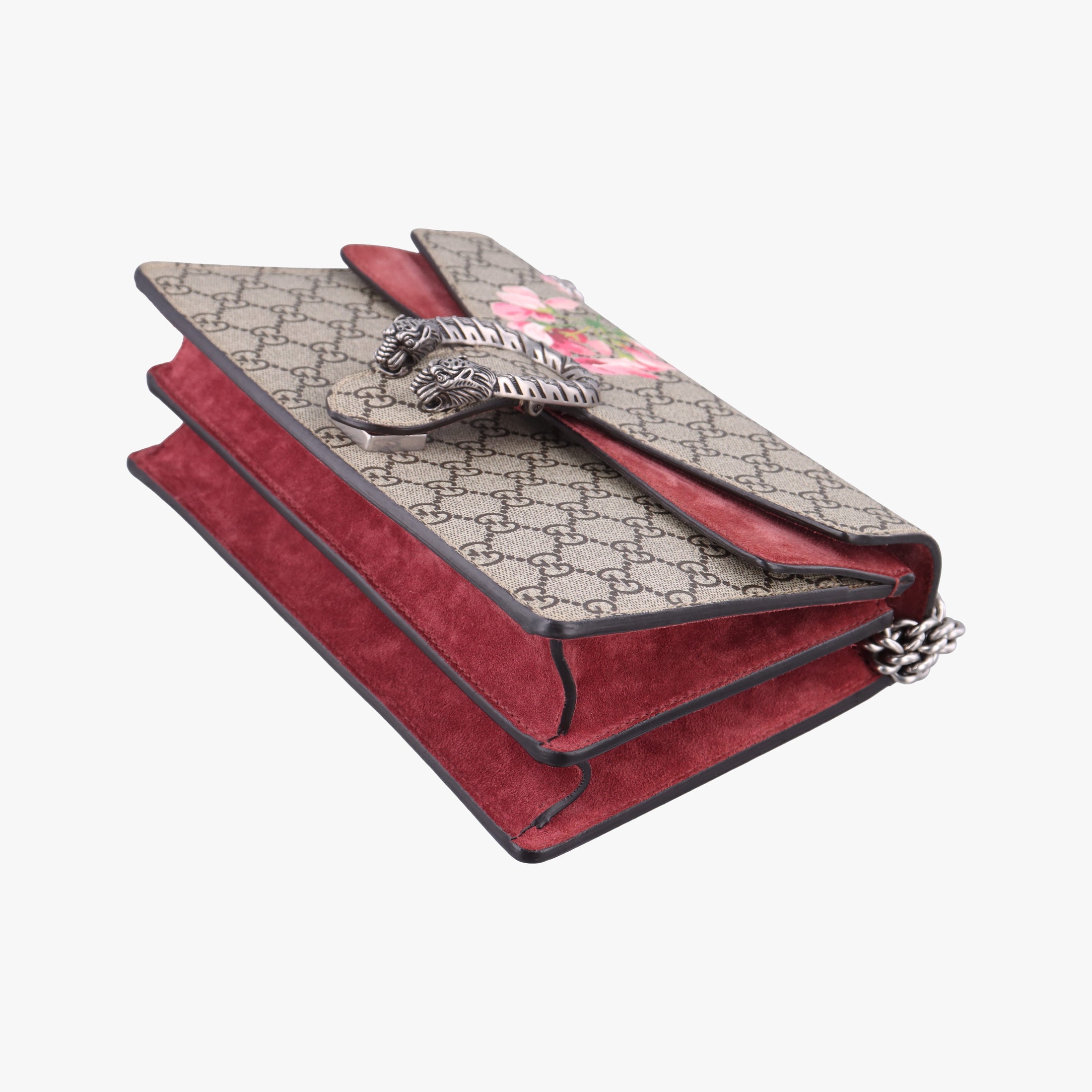 Pre-owned Gucci Dionysus BEIGE×RED×Multicolour PVC coated canvas × suede 400249 shoulderbag | stylenewstar